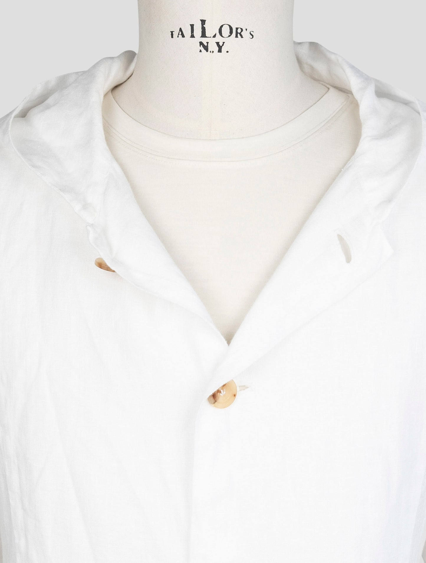 kiton White Linen Shirt Luca
