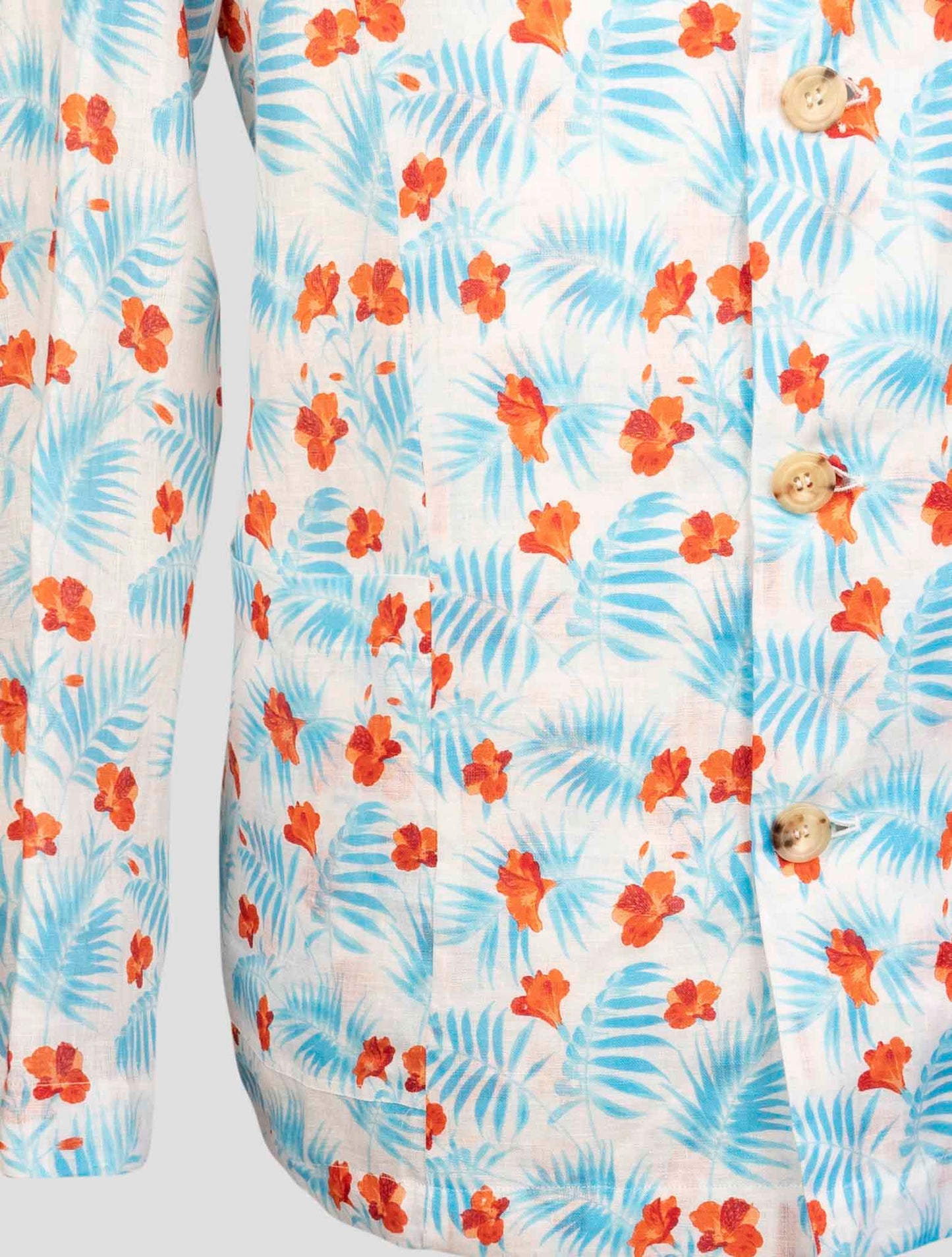 kiton Multicolor Linen Shirt Luca