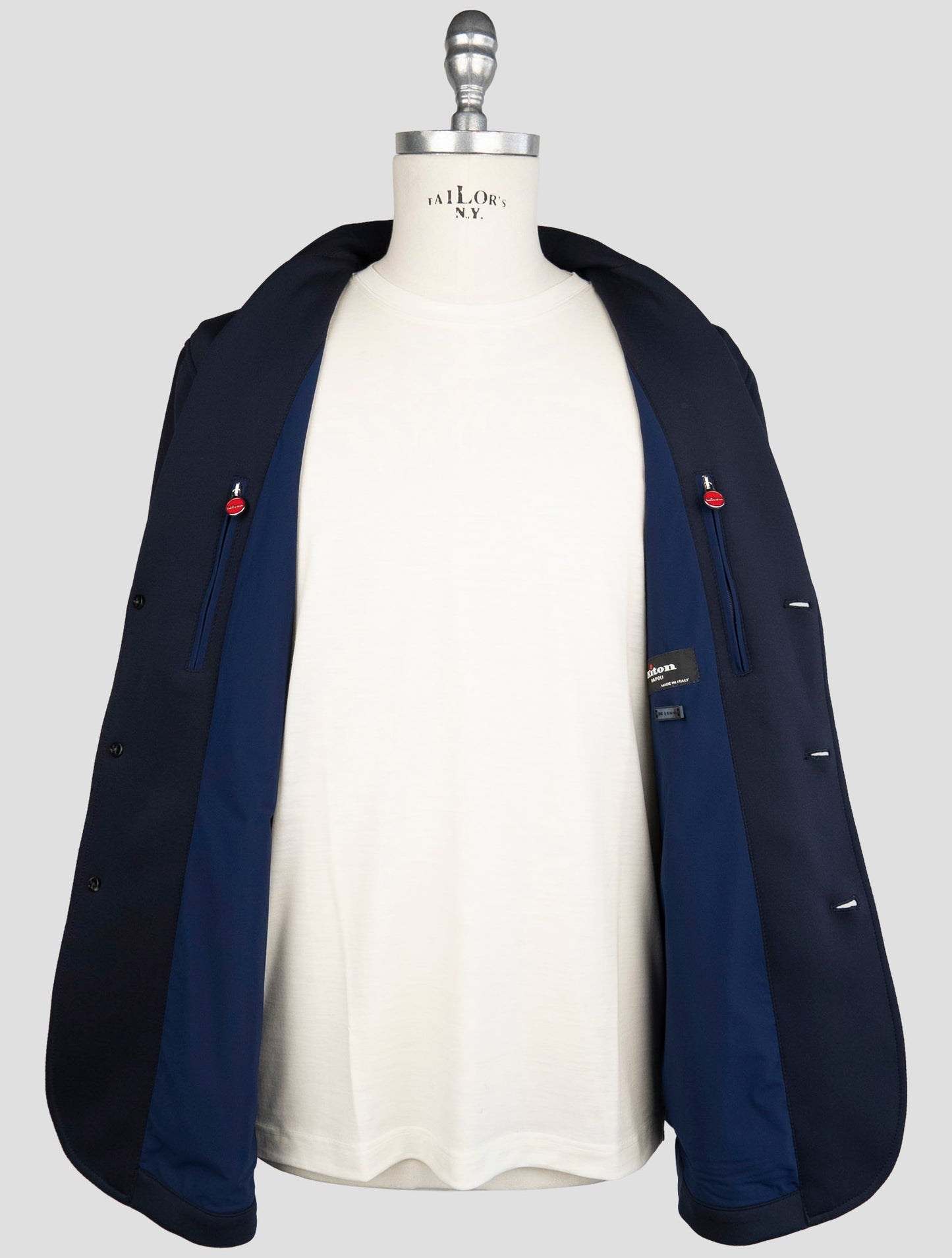 Kiton Blue Pa Ea Coat