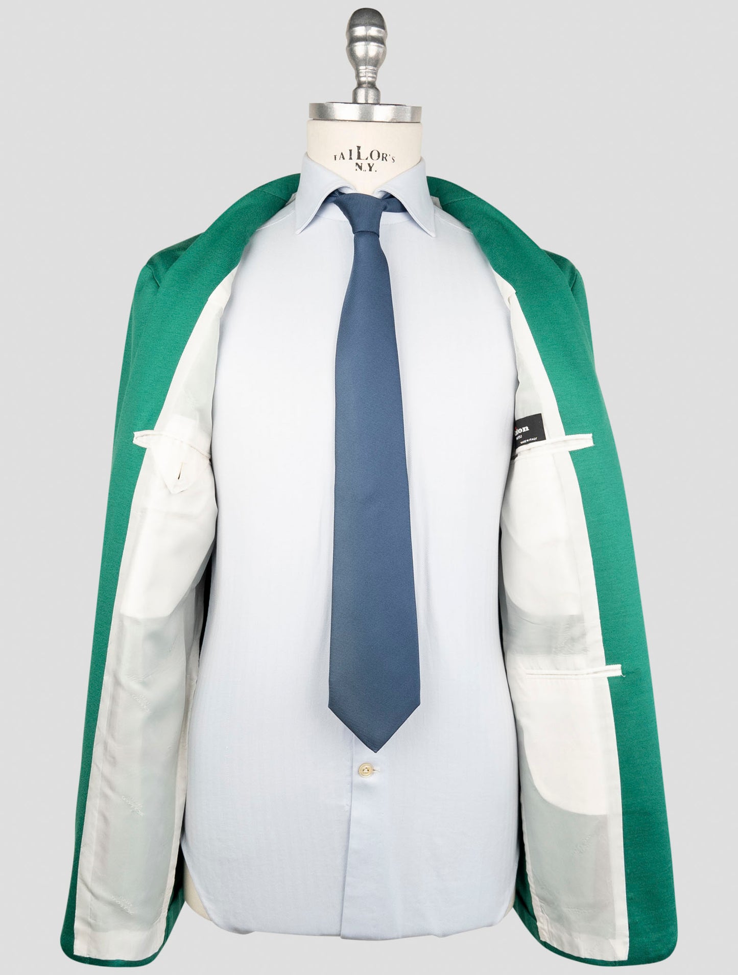 Kiton Green Cashmere Pl Blazer