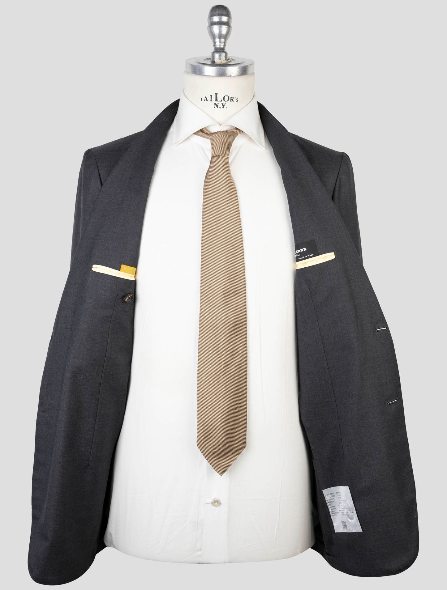 Kiton Gray Wool 14 Micron Suit