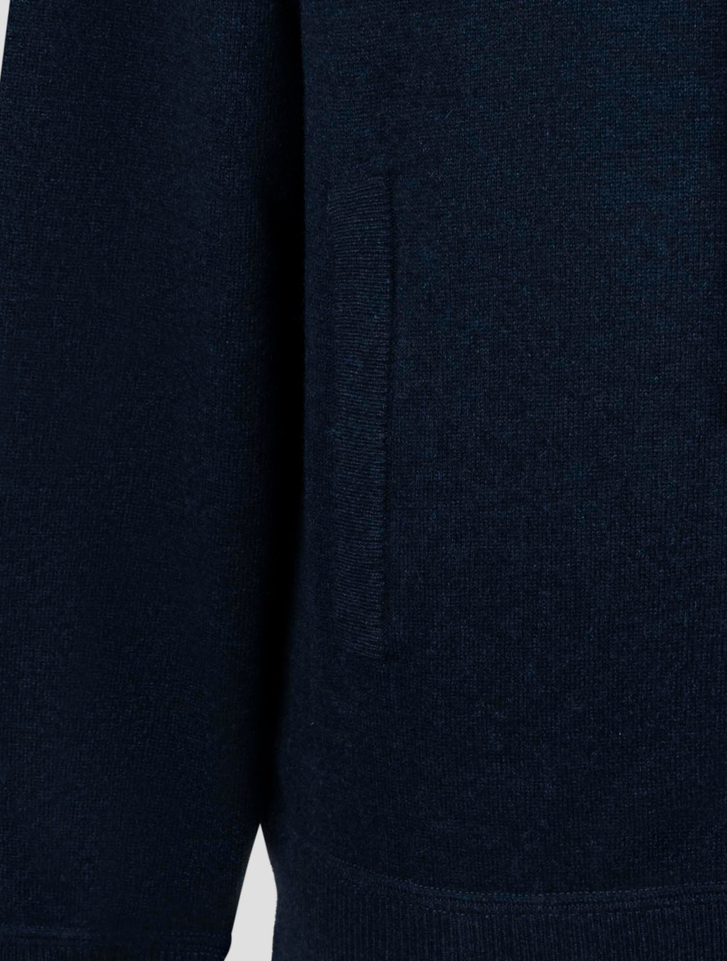 Kiton Blue Cashmere Sweater Full Zip Hoodie