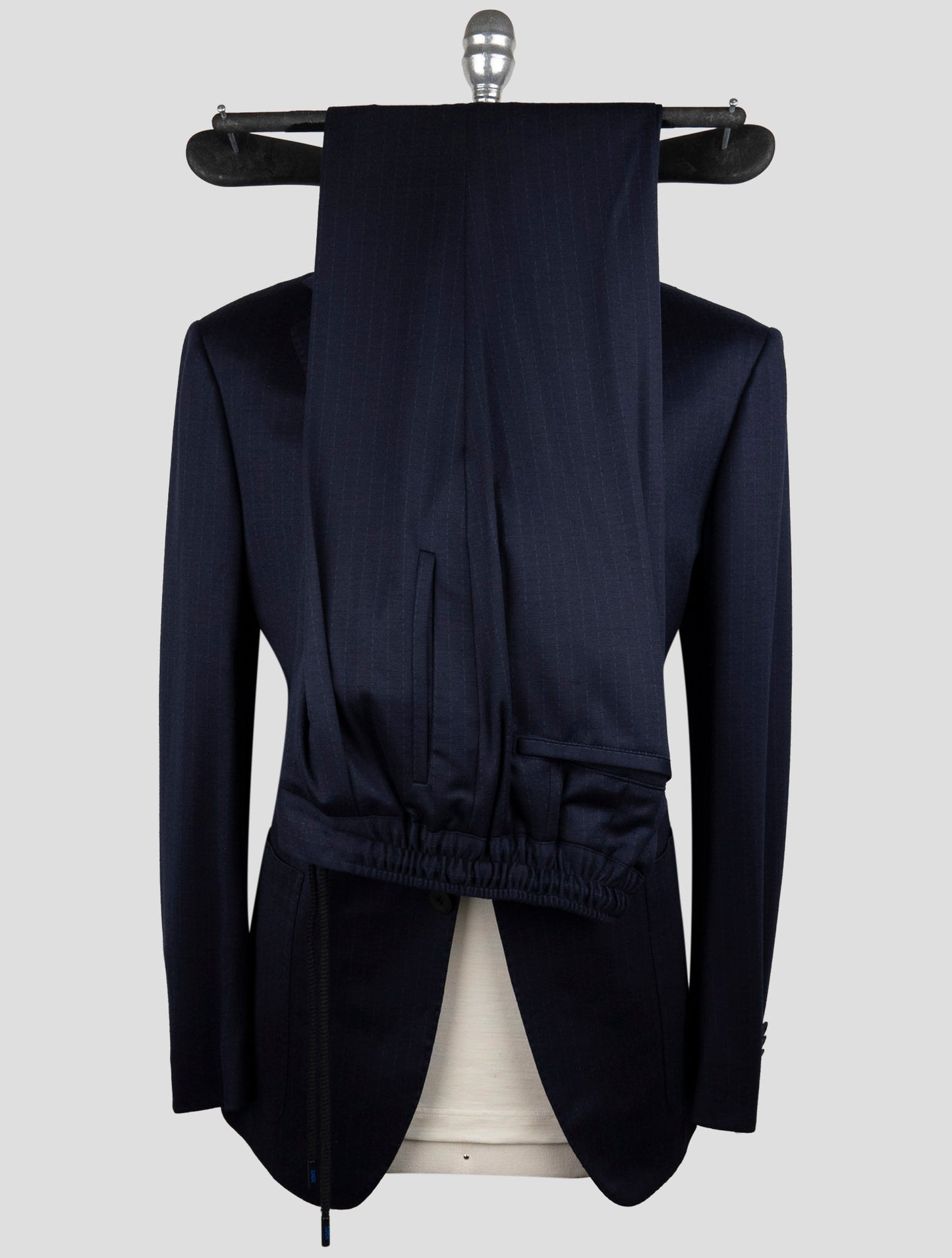 Kiton Knt Blue Wool Suit