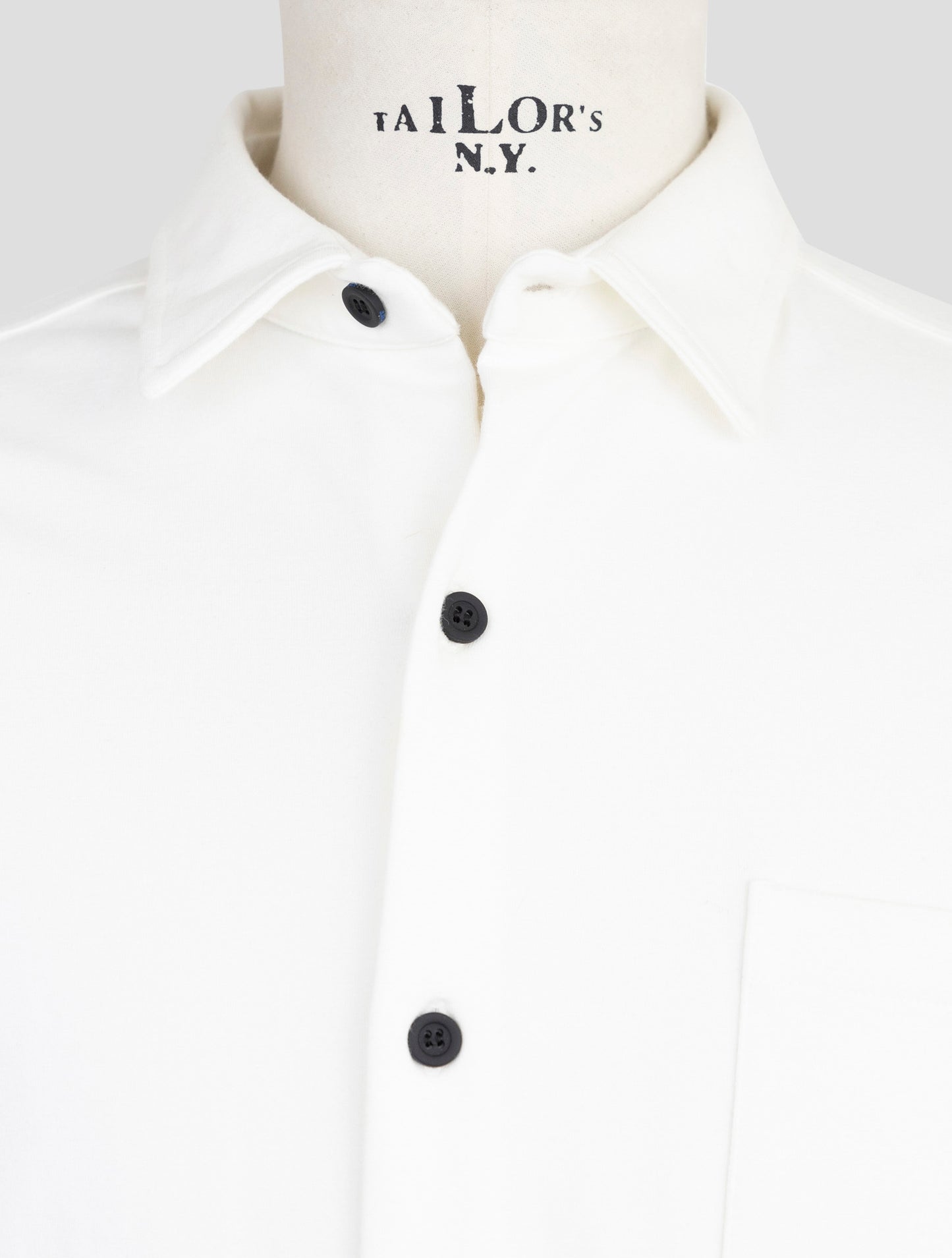 kiton Knt White Cotton Ea Overshirt