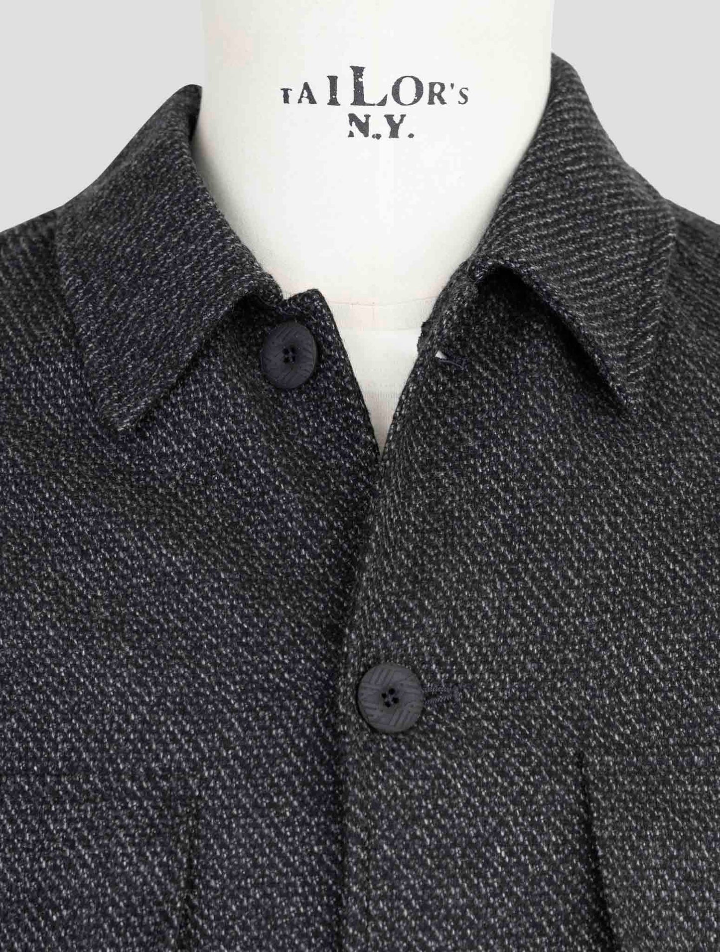 kiton Knt Dark Gray Cashmere Overshirt