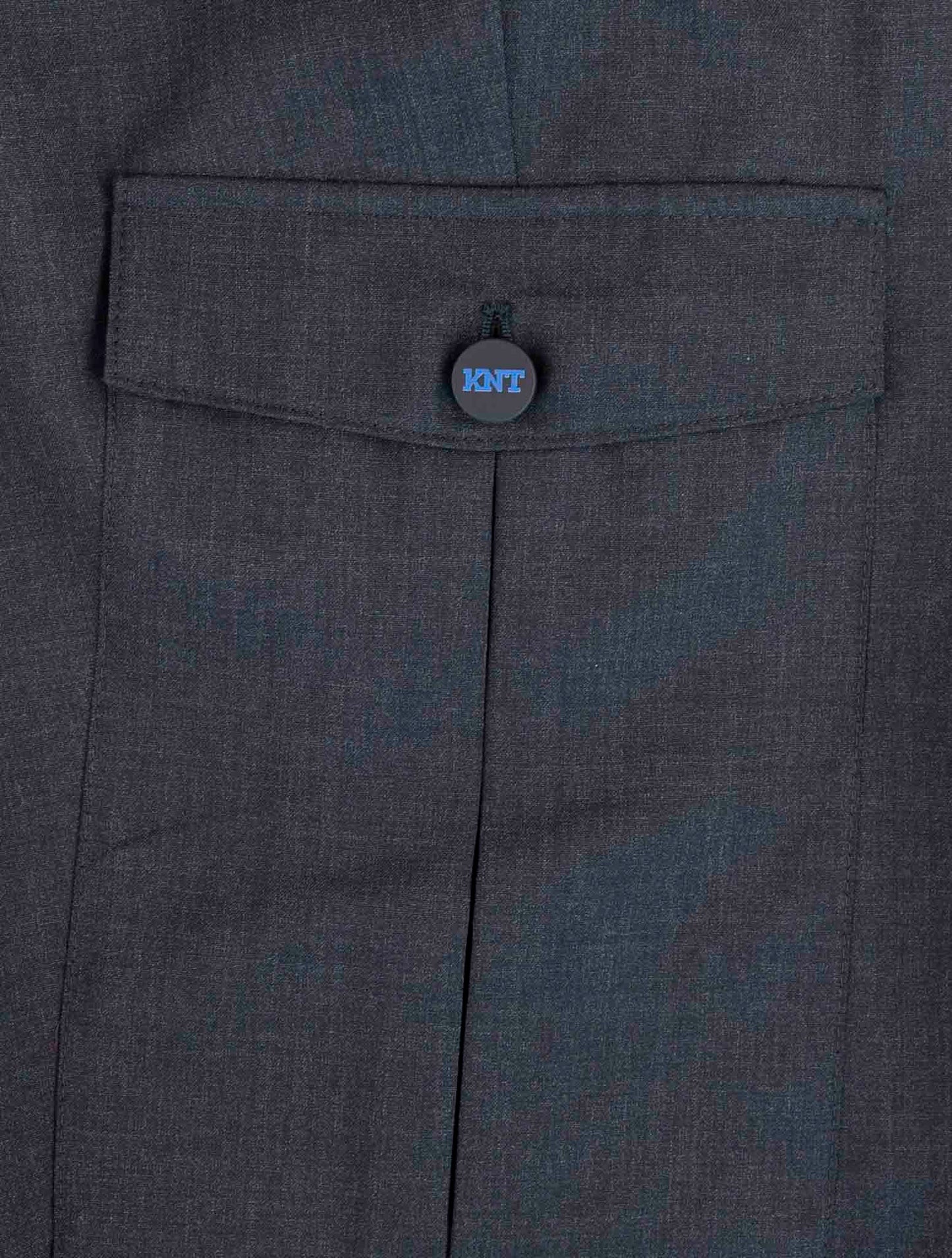 Kiton Knt Dark Gray Wool Cargo Pants