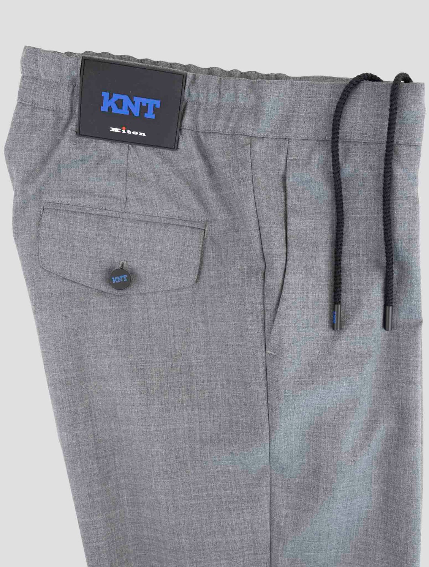 Kiton Knt Gray Wool Pants