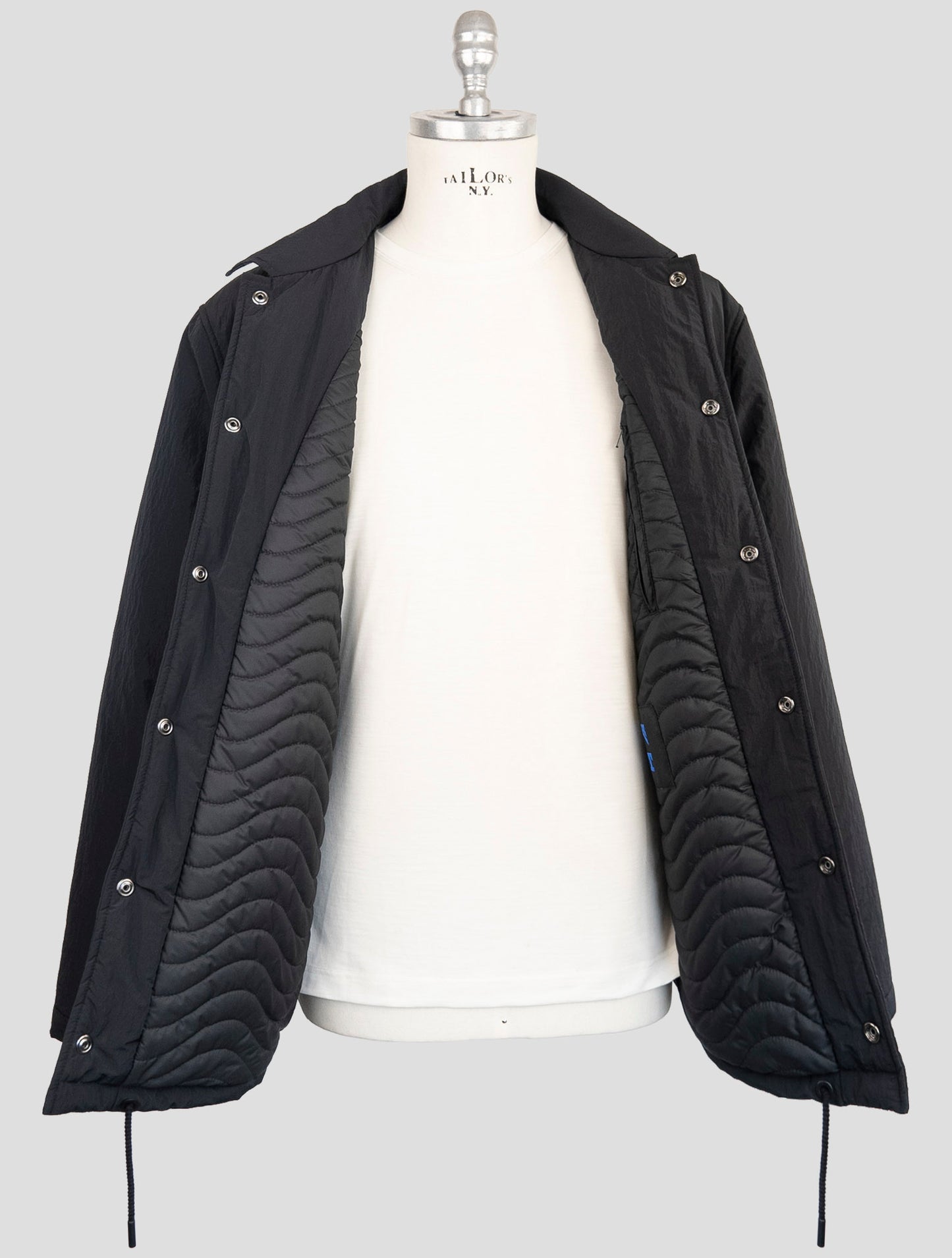 Kiton Knt Black Pa Coat