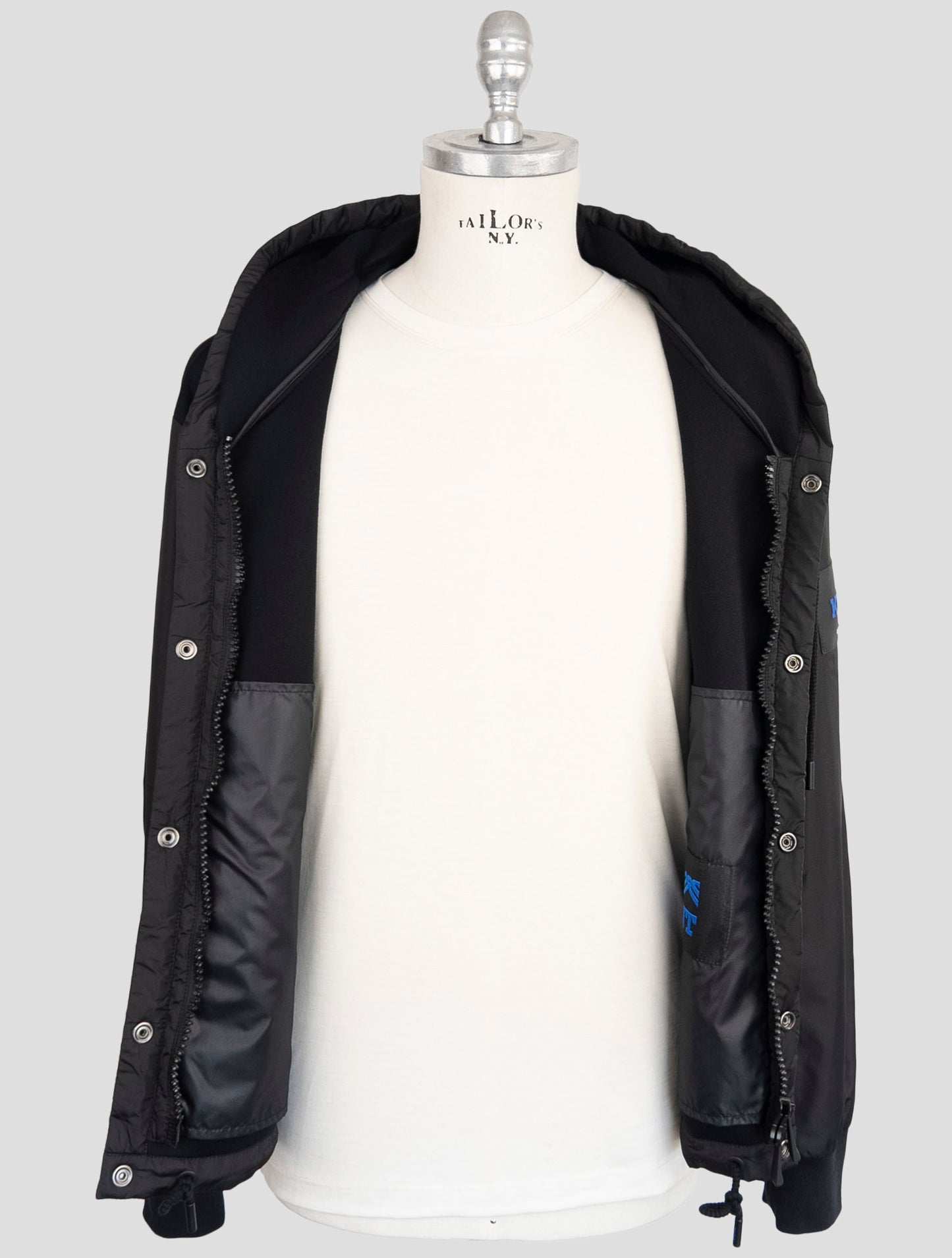 Kiton Knt Black Modal Coat