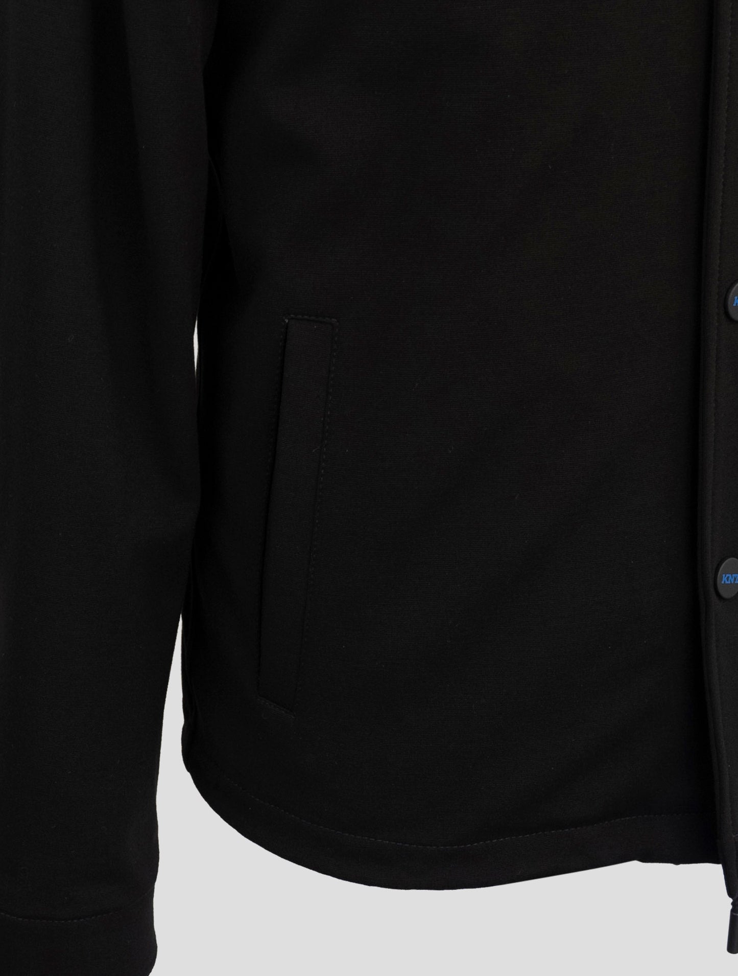 Kiton Knt Black Viscose Pa Ea Coat