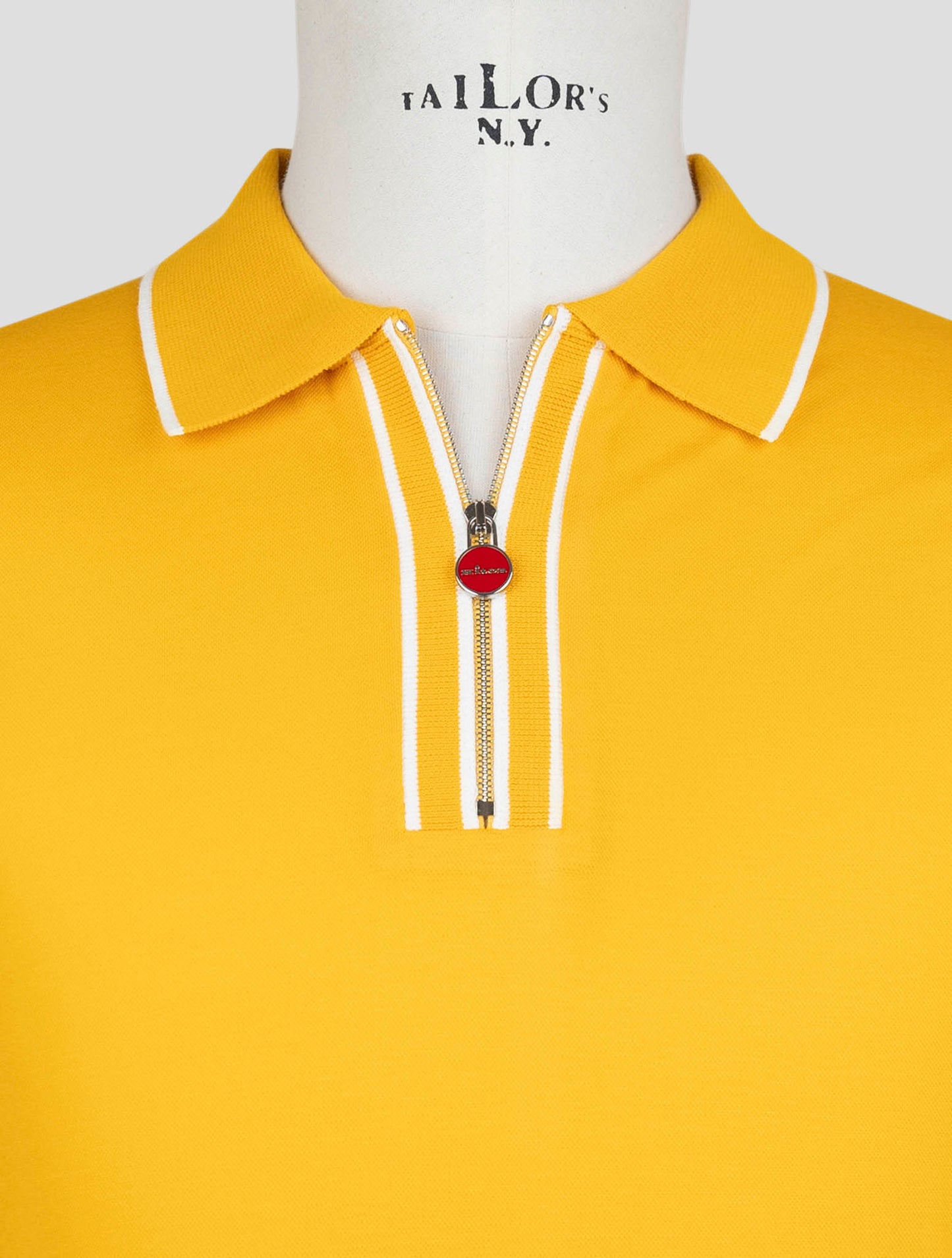 Kiton Yellow Cotton Polo