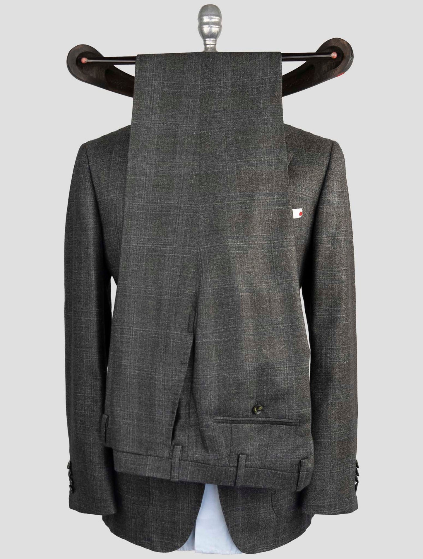 Kiton Green Cashmere Silk Linen Suit