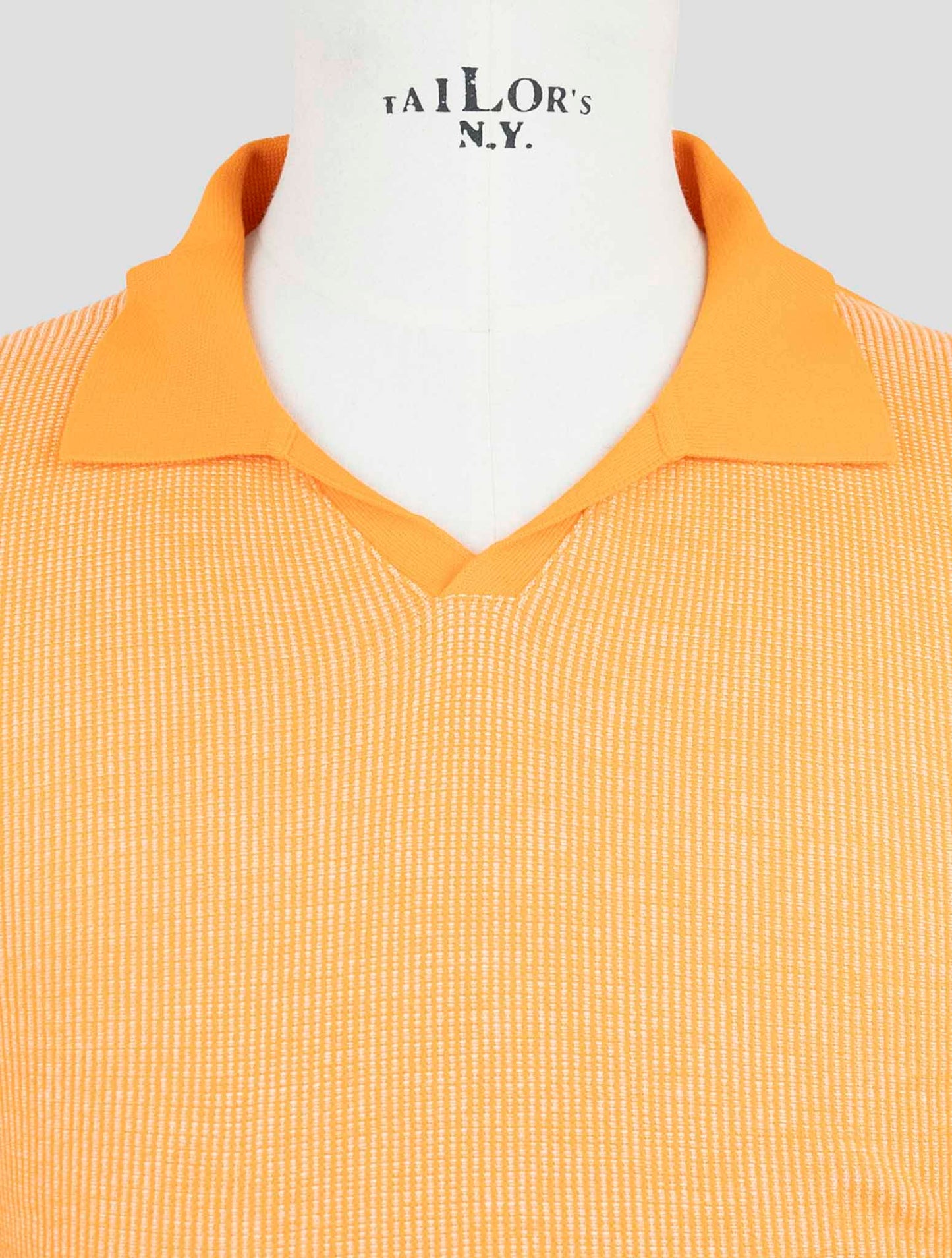 Kiton orange Cotton Polo