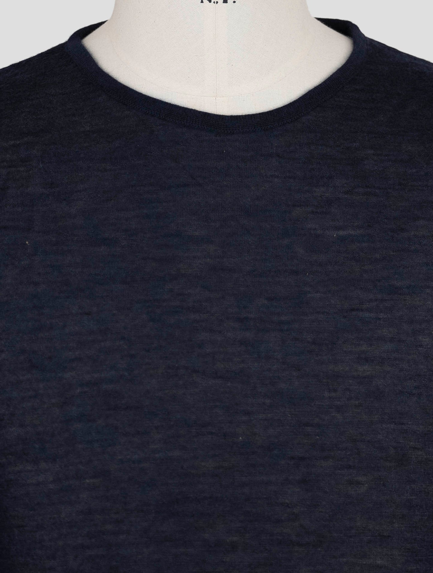 Kiton Knt Blue Cashmere Silk Sweater Crewneck