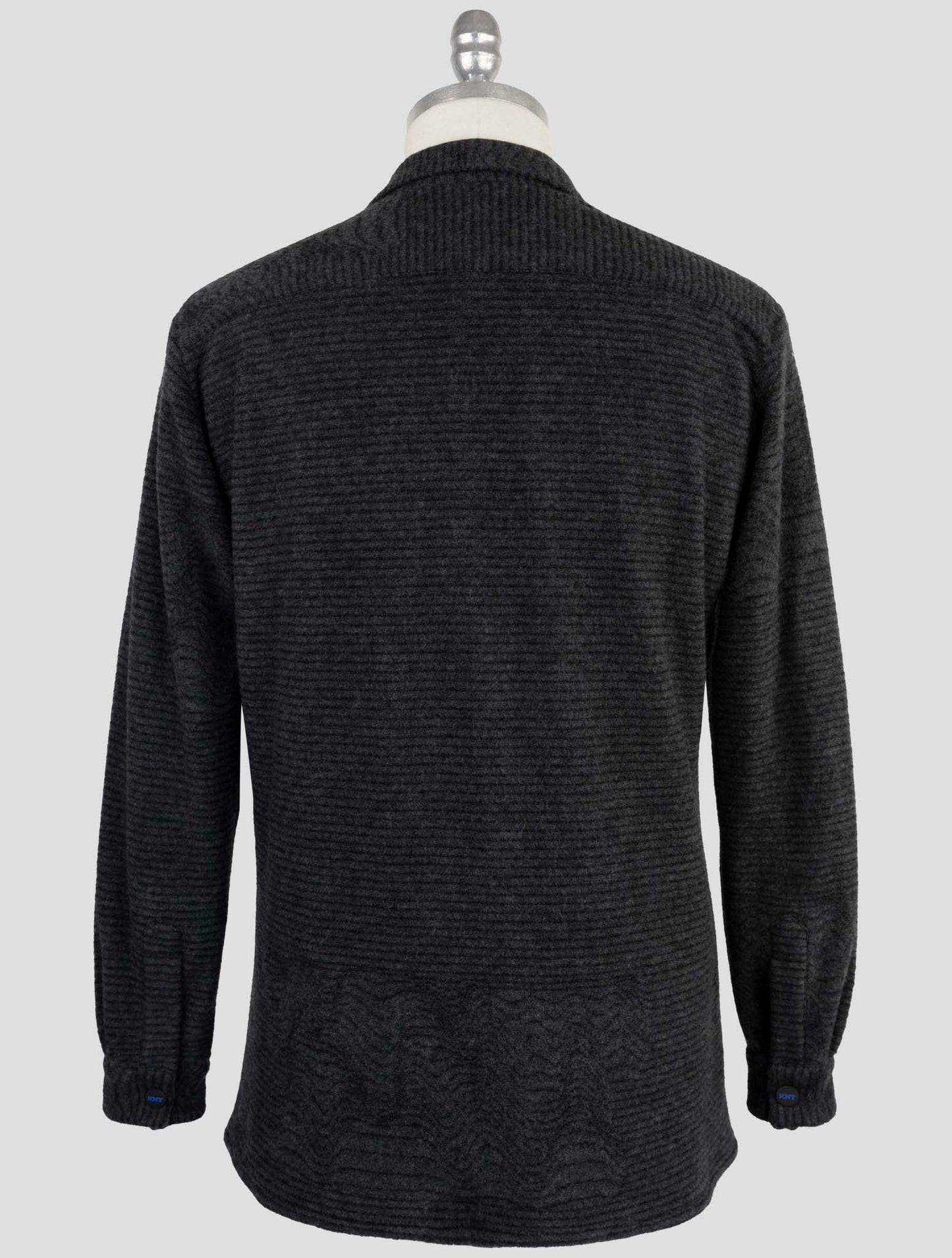 Kiton Knt Dark Gray Cashmere Pa Coat