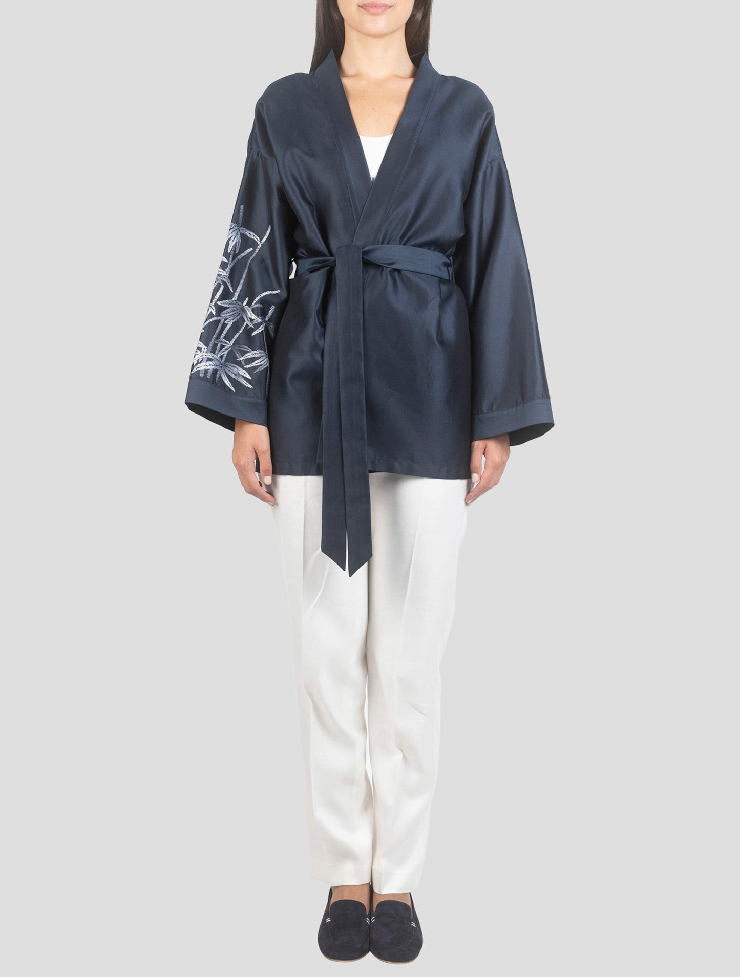 Kiton Blue Cotton Silk Overshirt