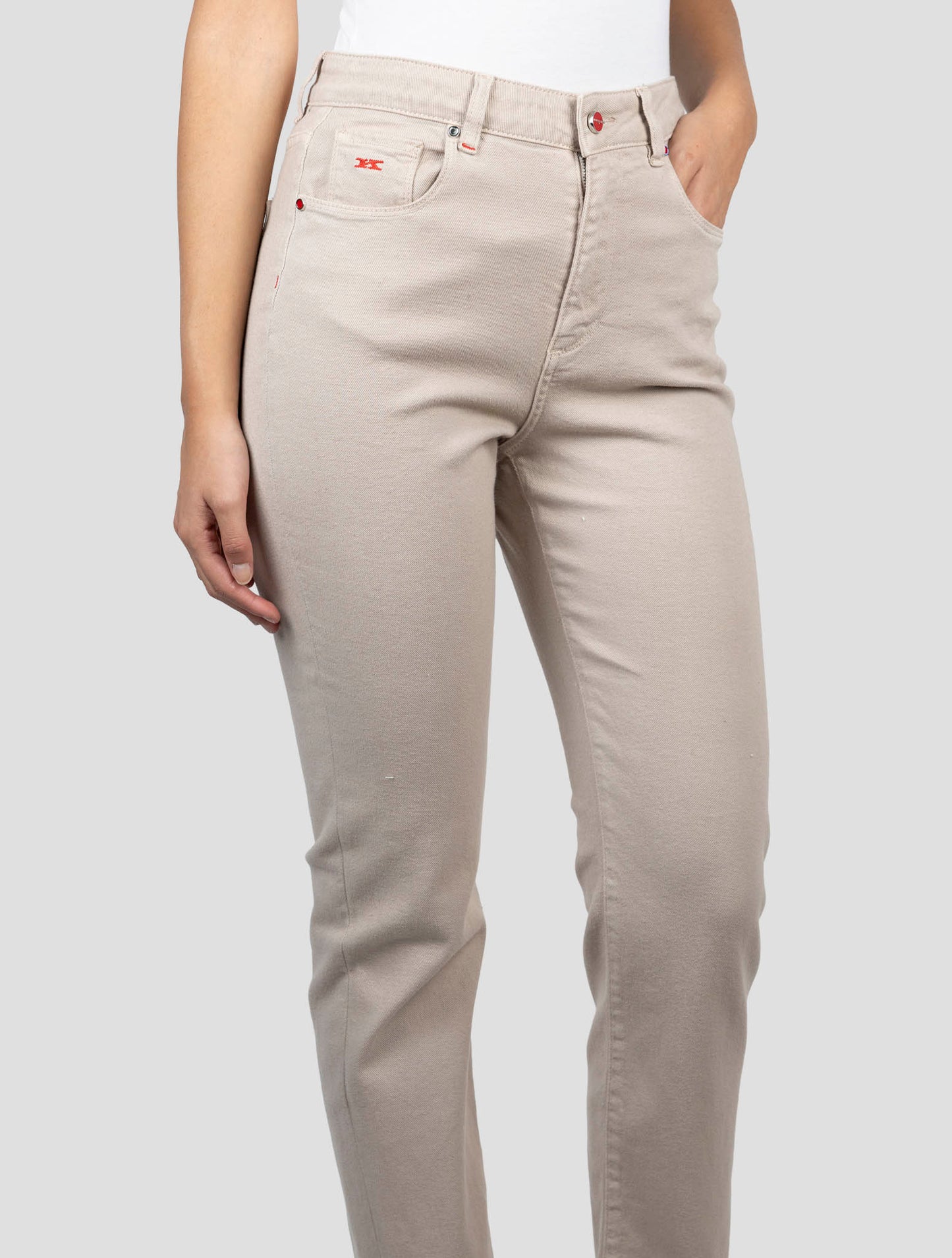Kiton Beige Cotton Ea Jeans