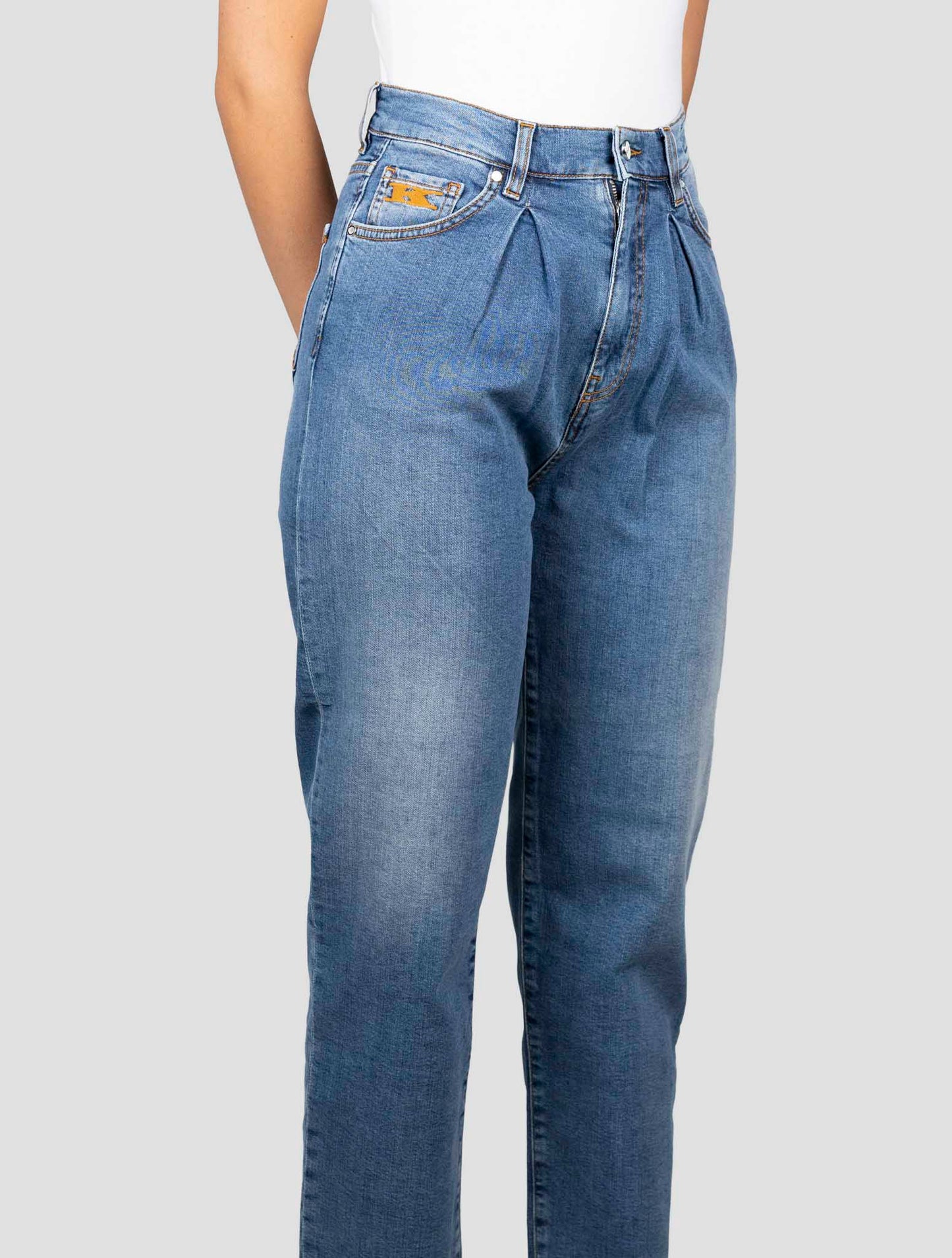 Kiton Blue Cotton Ea Jeans