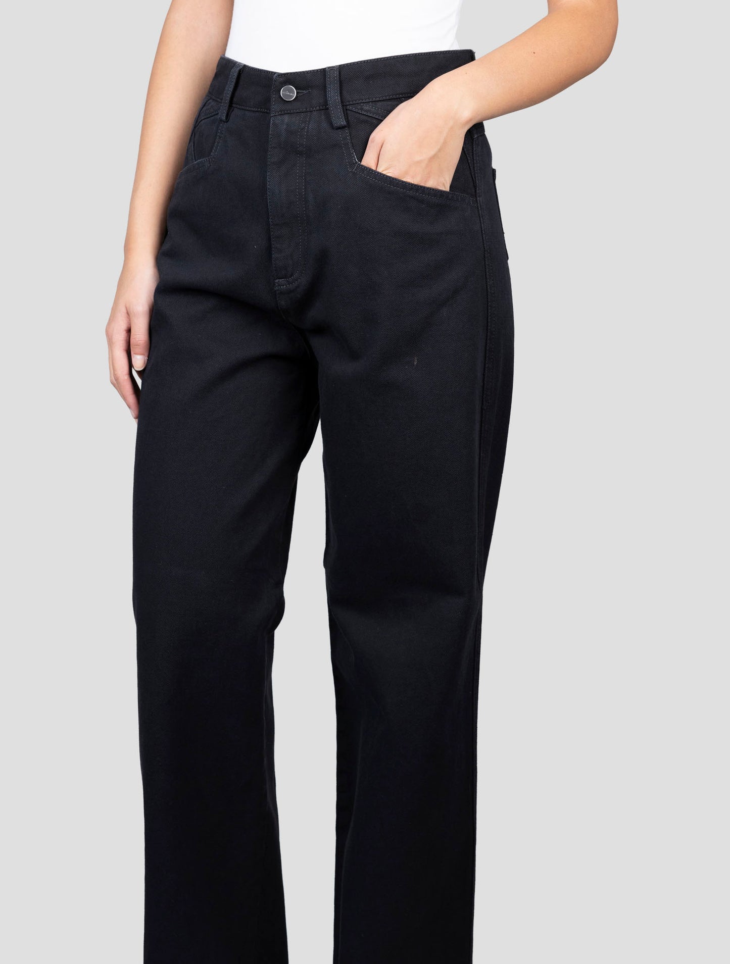 Kiton Black Cotton Jeans