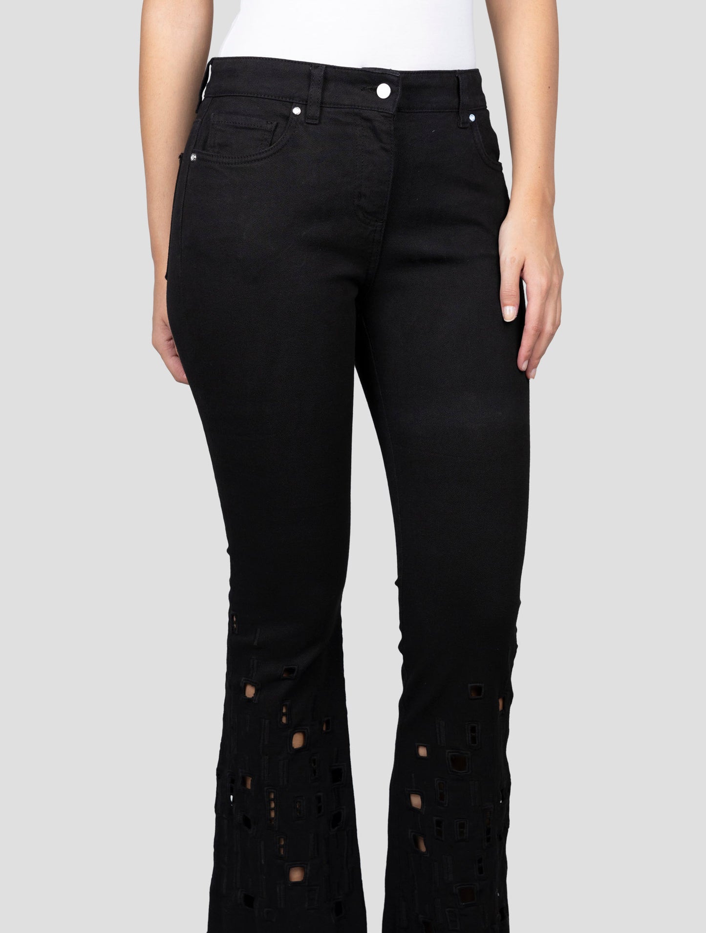 Kiton Black Cotton Ea Jeans