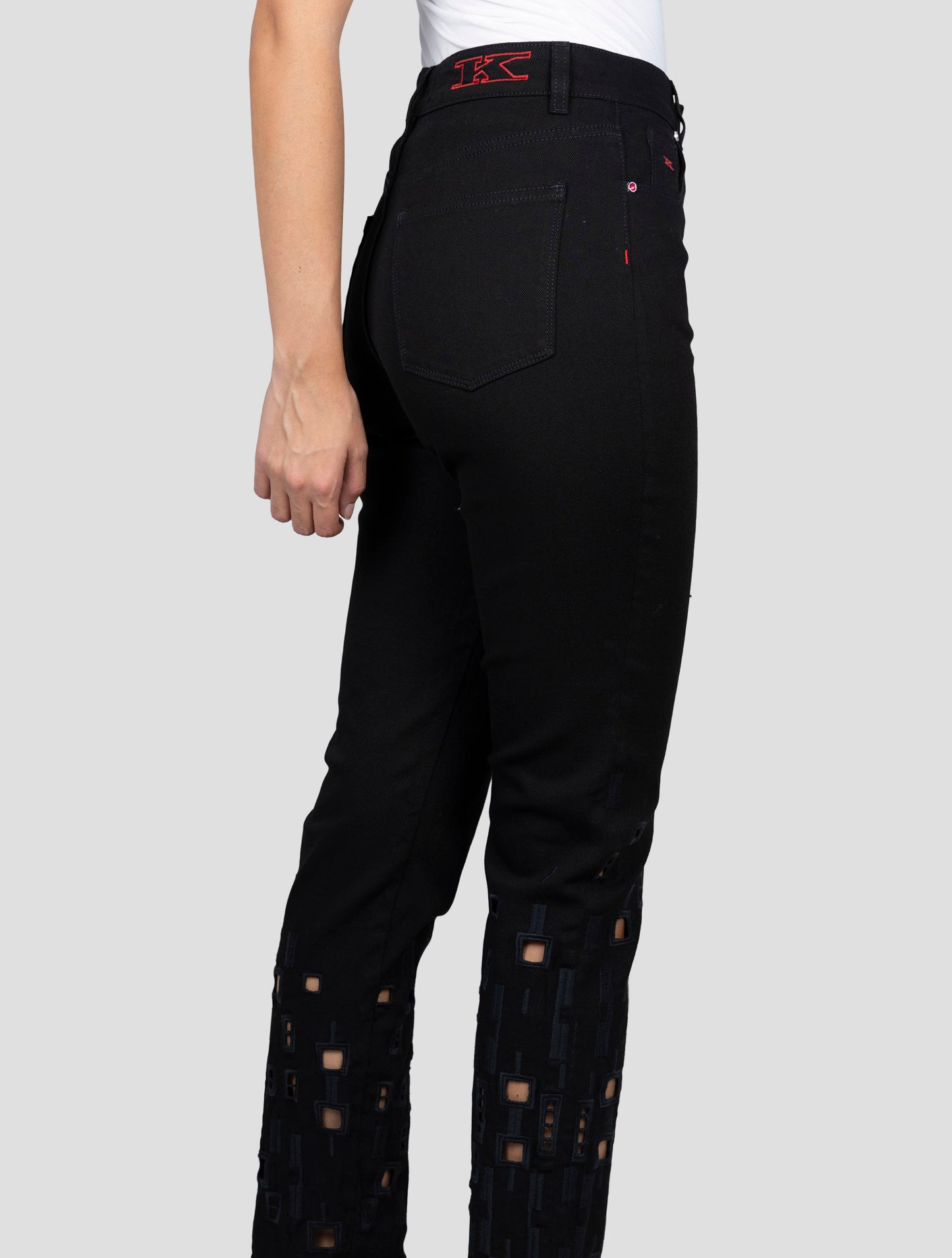 Kiton Black Cotton Ea Jeans