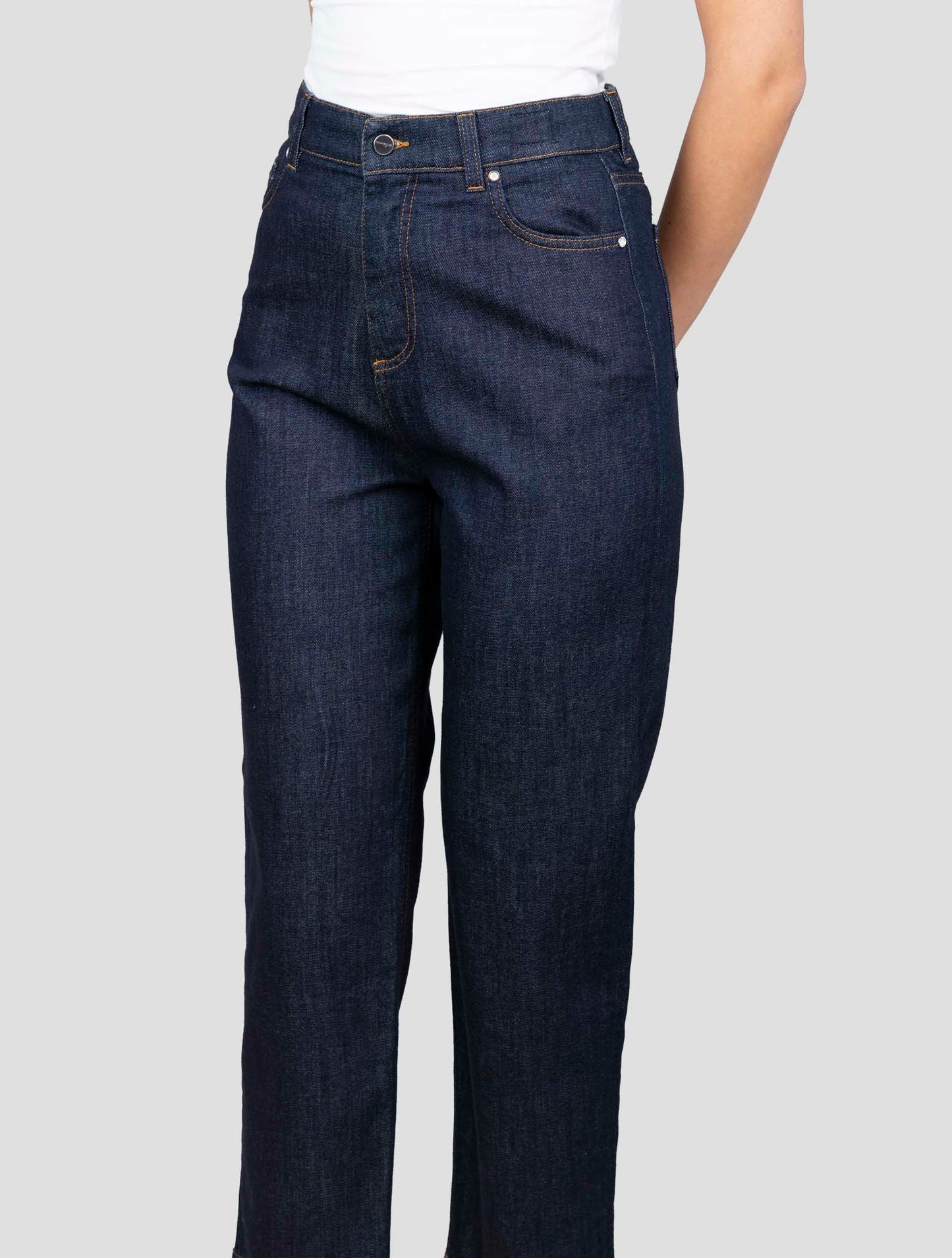 Kiton Blue Cotton Cashmere Ea Jeans