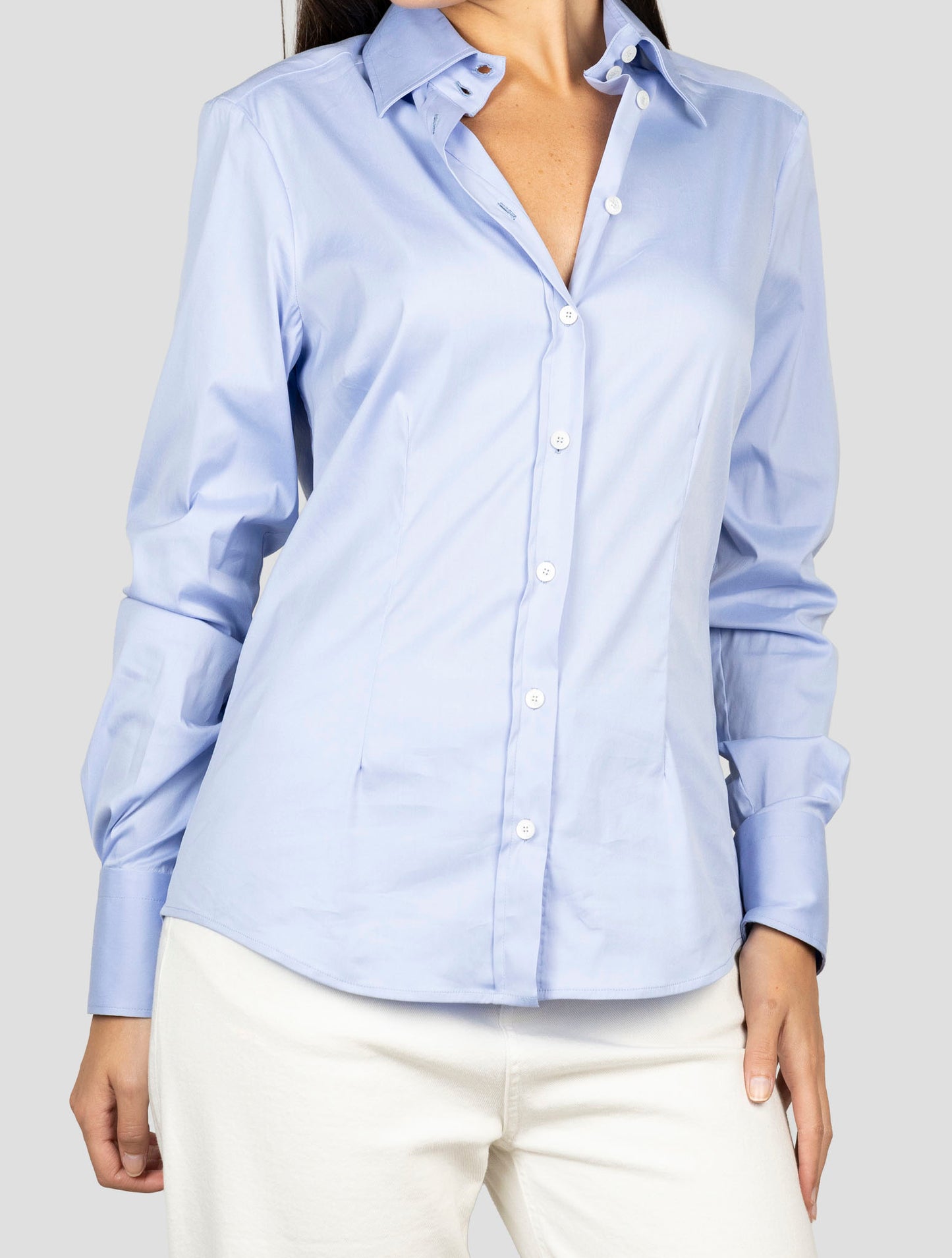 Kiton Blue Cotton Pa Ea Shirt