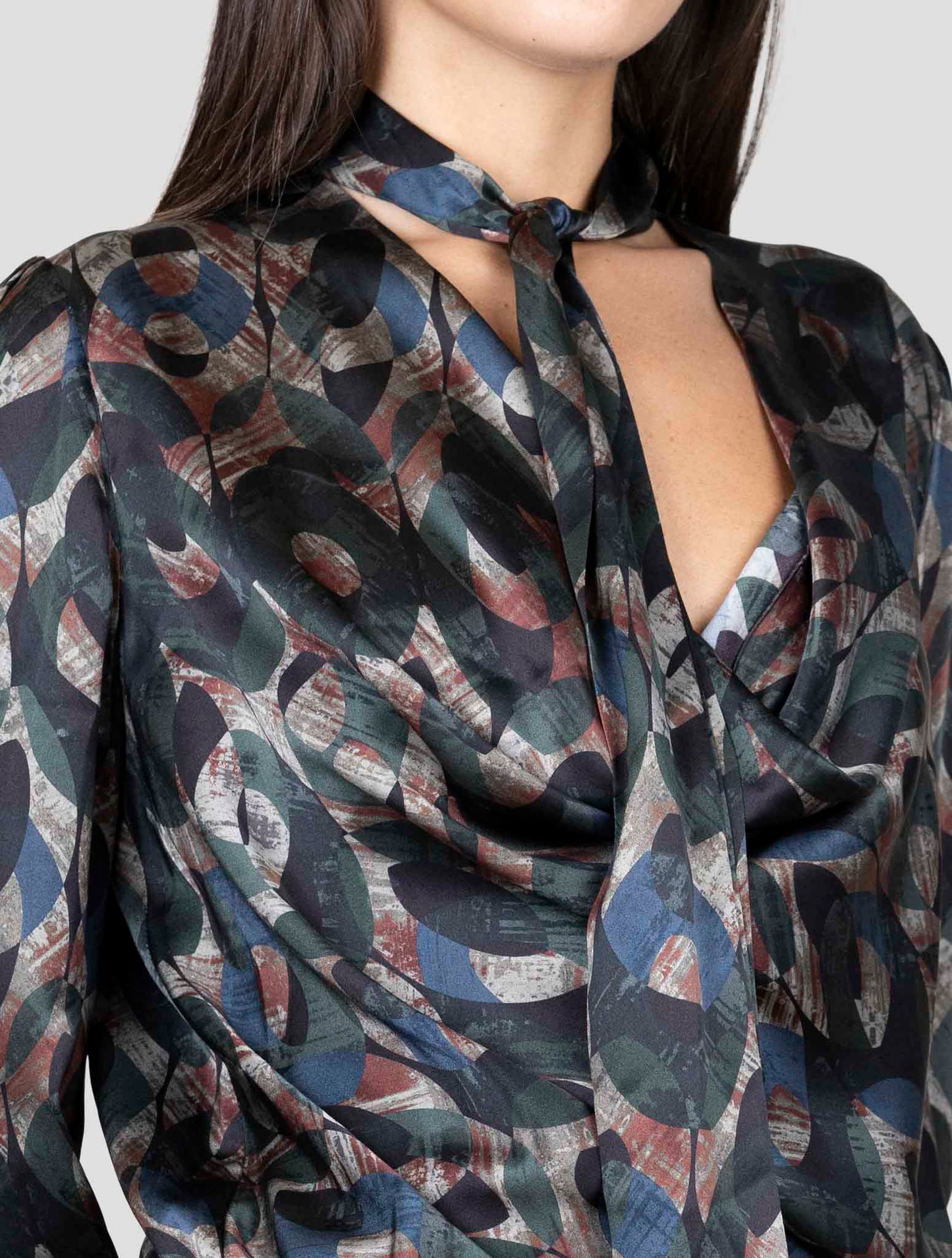 Kiton Brown Silk Dress