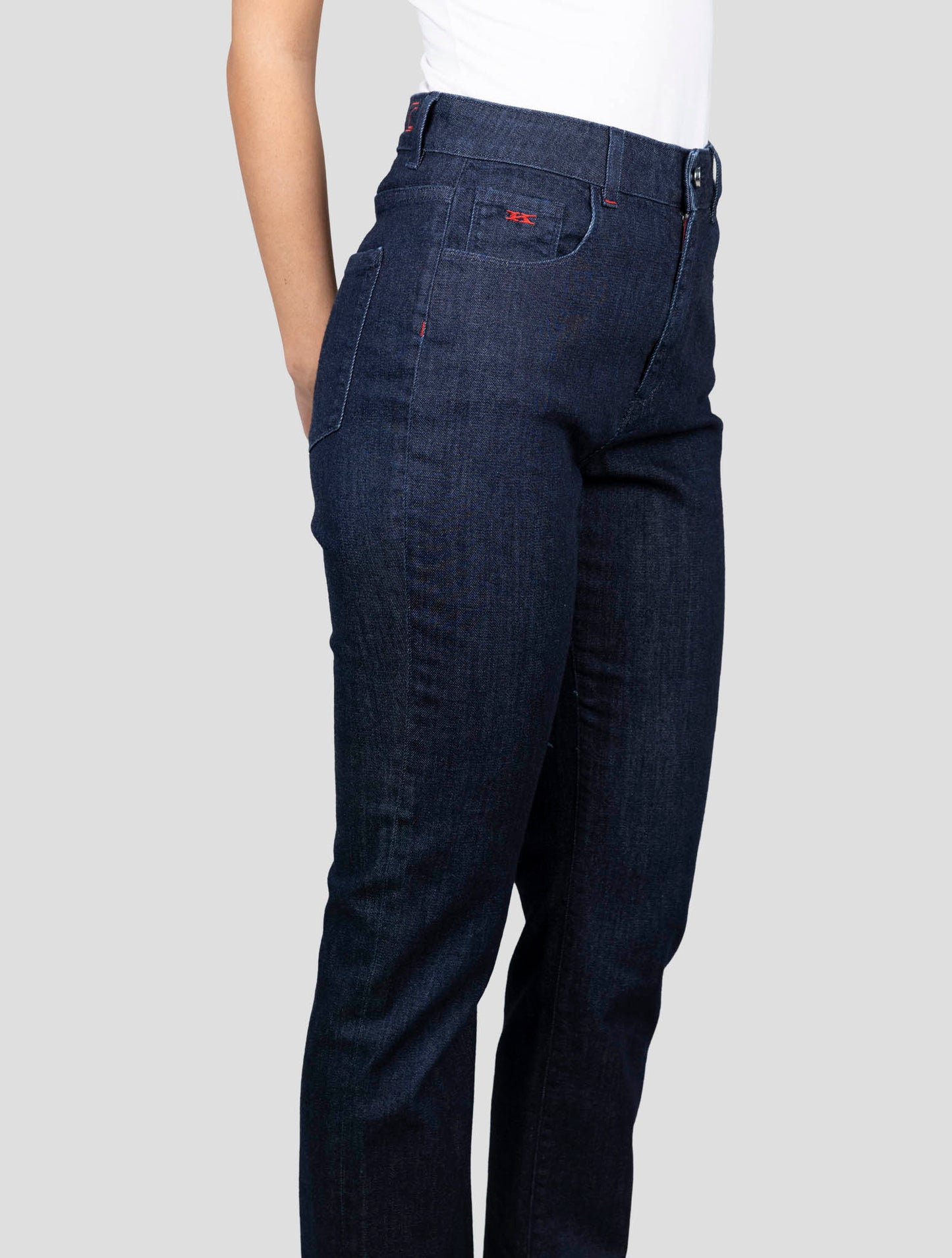 Kiton Blue Cotton Cashmere Ea Jeans