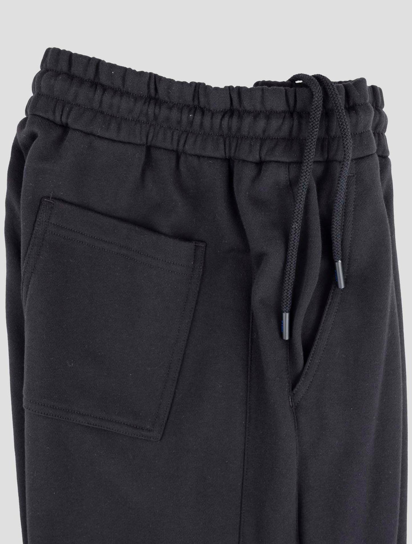 Kiton Knt Black Cotton Jogging Pants