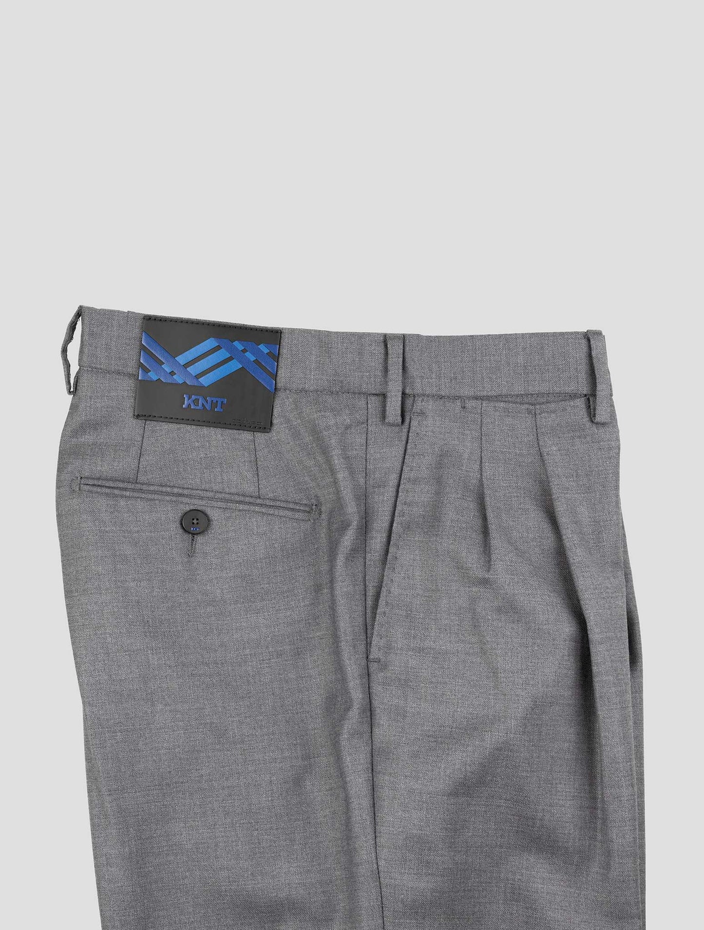 Kiton Knt Gray Virgin Wool Pants