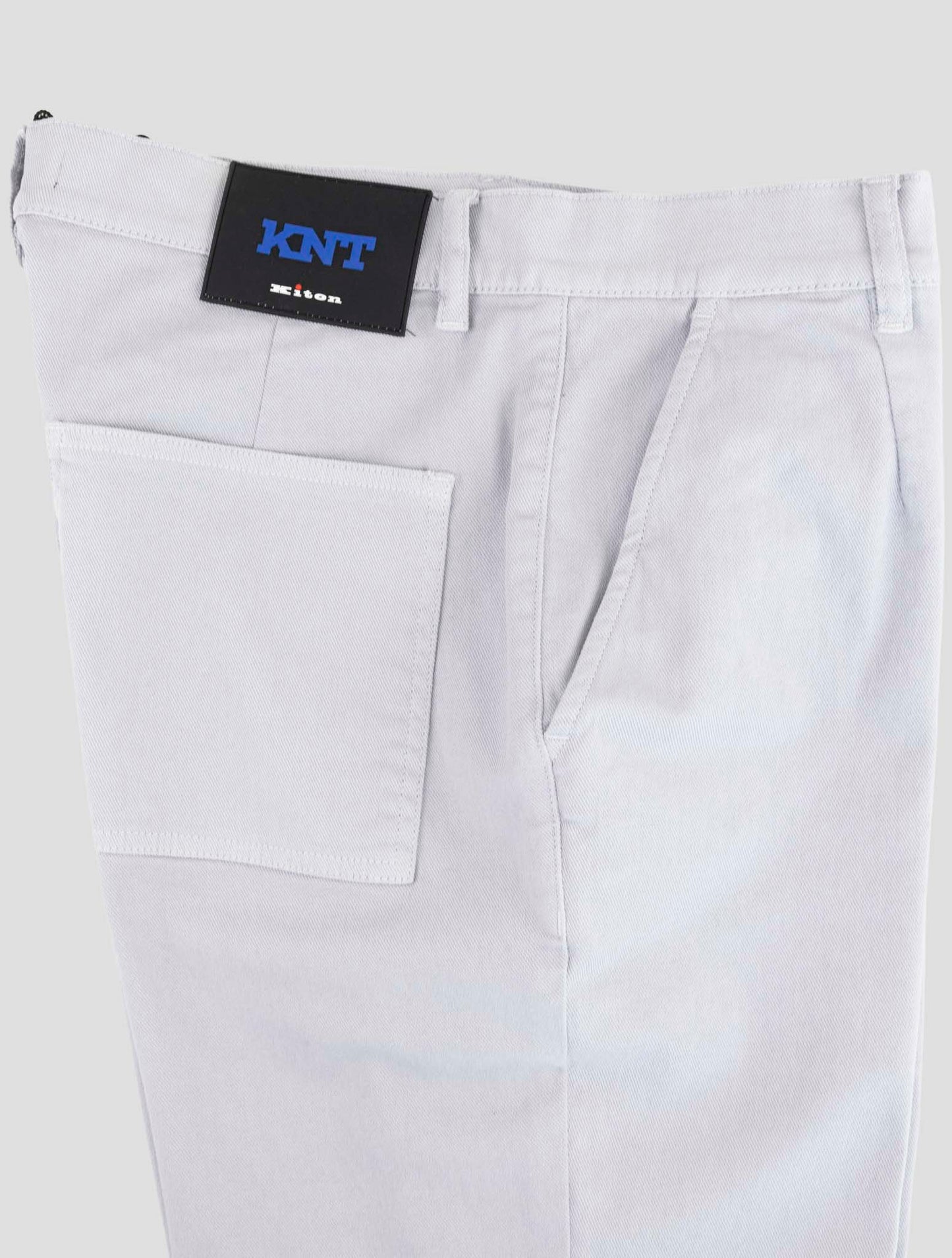 Kiton Knt Light Gray Cotton Ea Pants