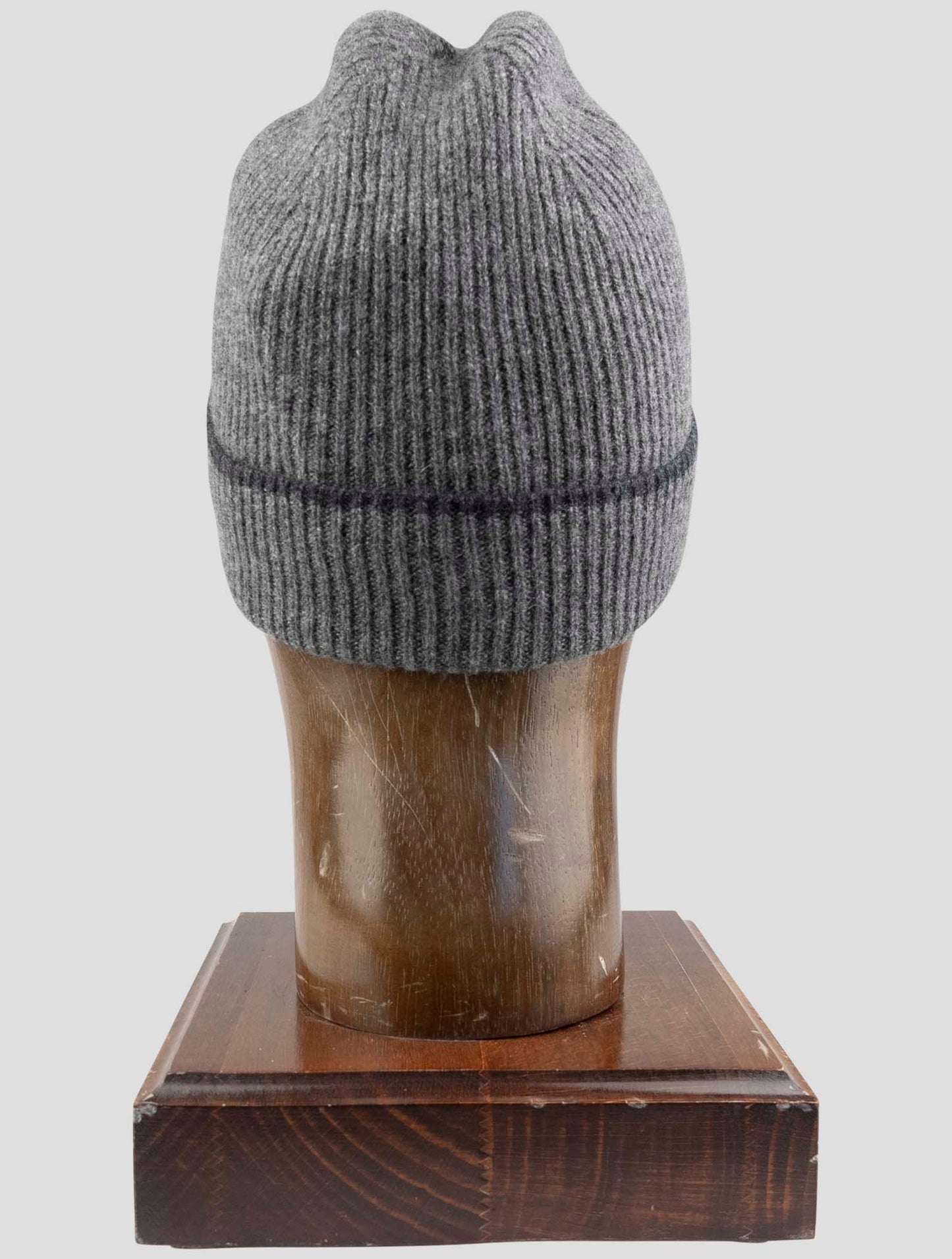 Kiton Gray Cashmere Beanie Hat