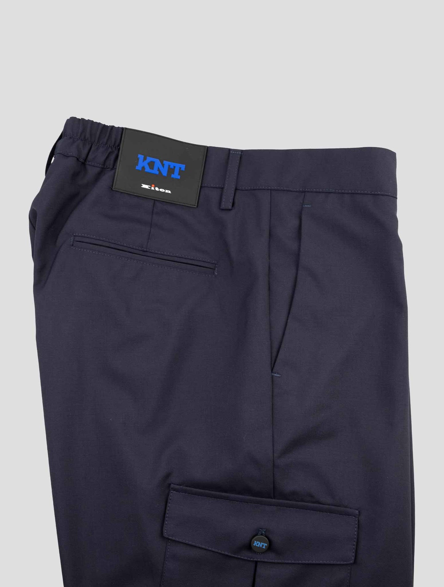 Kiton Knt Blue Wool Pants