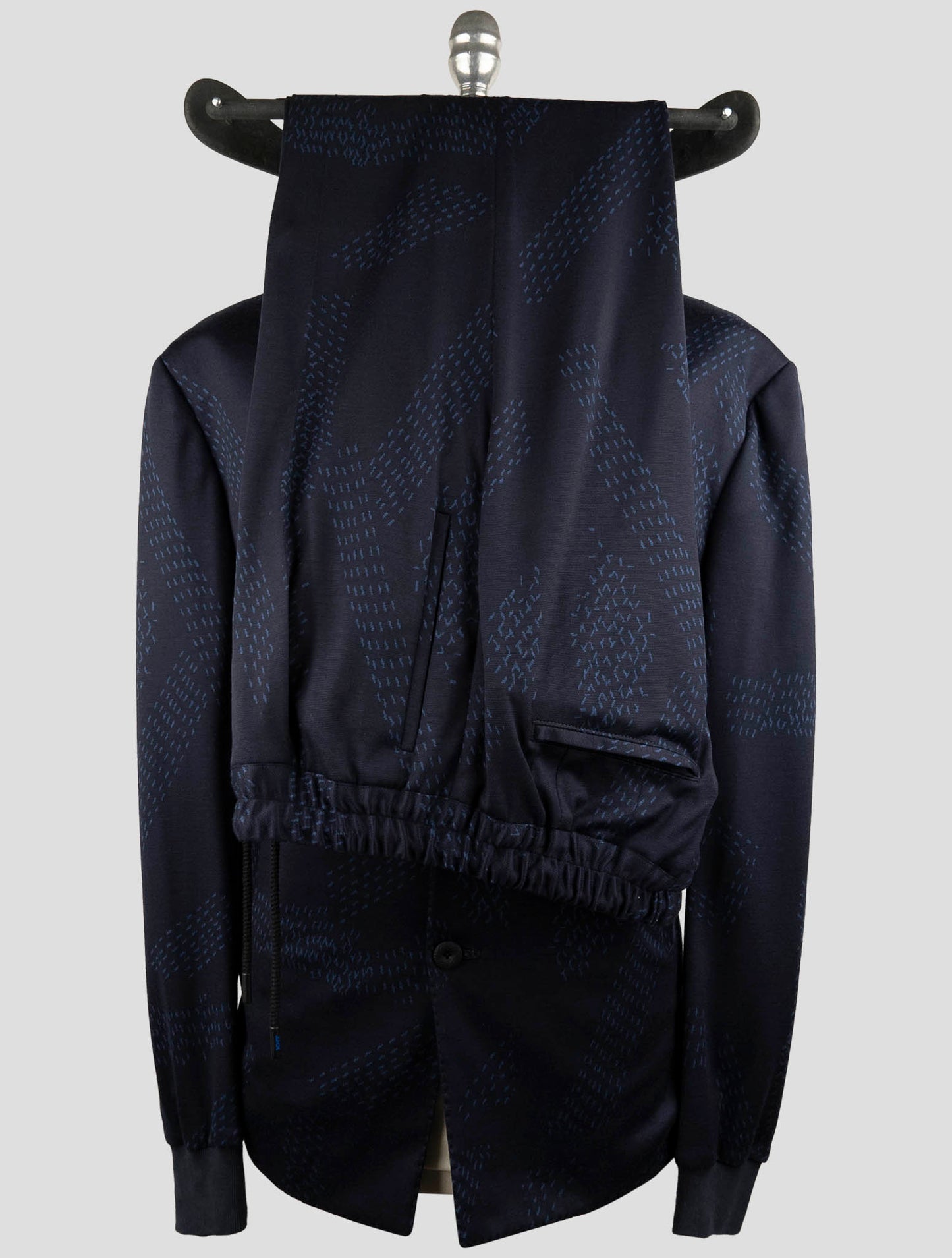 Kiton Knt Blue Wool Suit