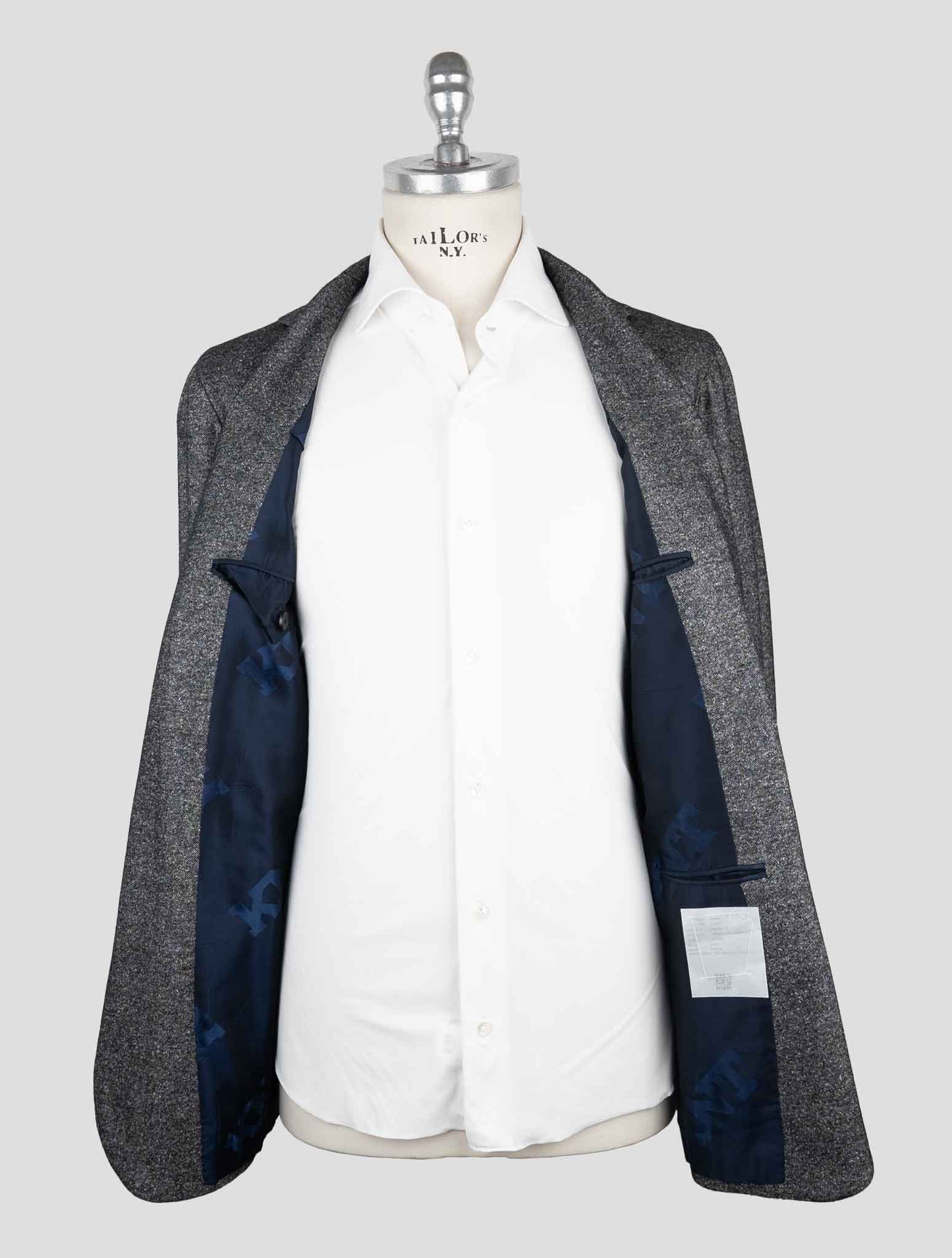 Kiton Knt Gray Cashmere Silk Suit