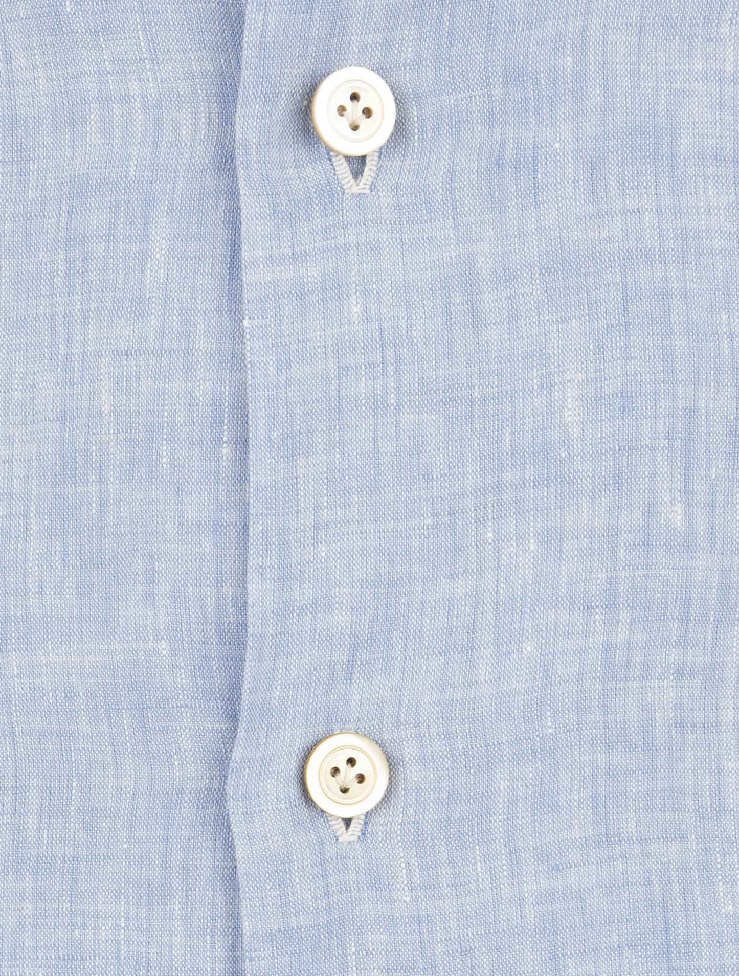 Kiton Light Blue Linen Shirt