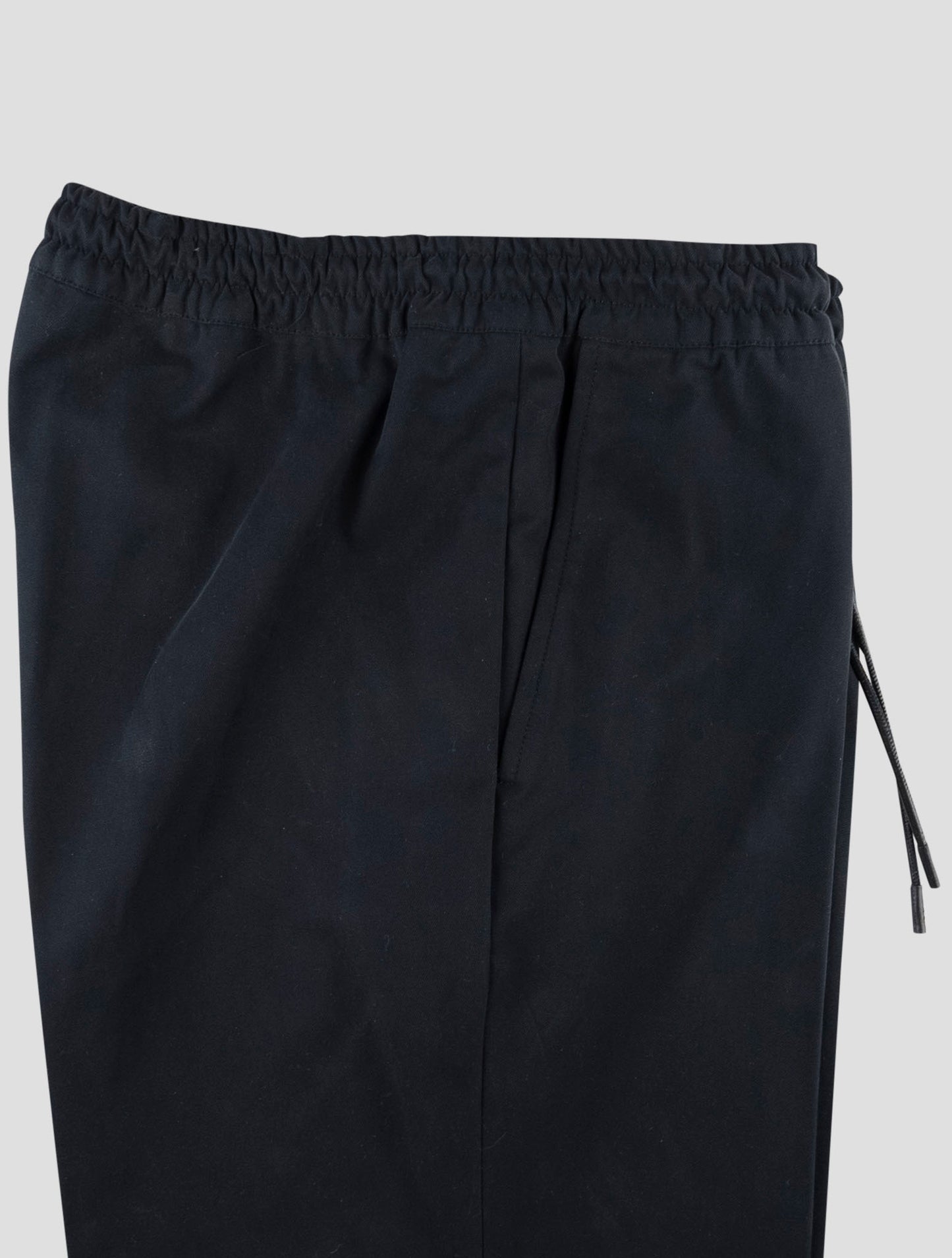 Kiton Black Cotton Pants