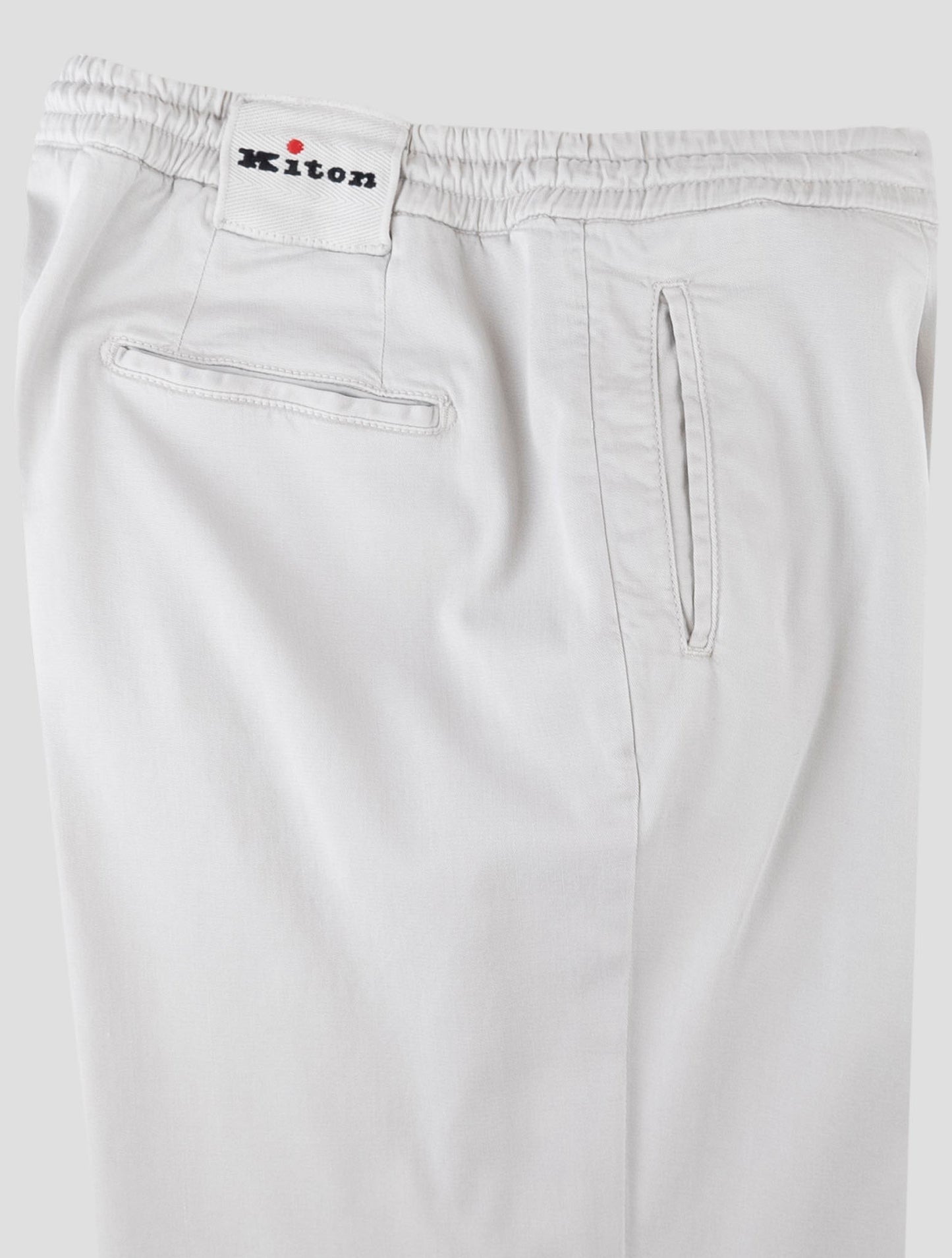 Kiton Light Gray Lyocell Ea Pants