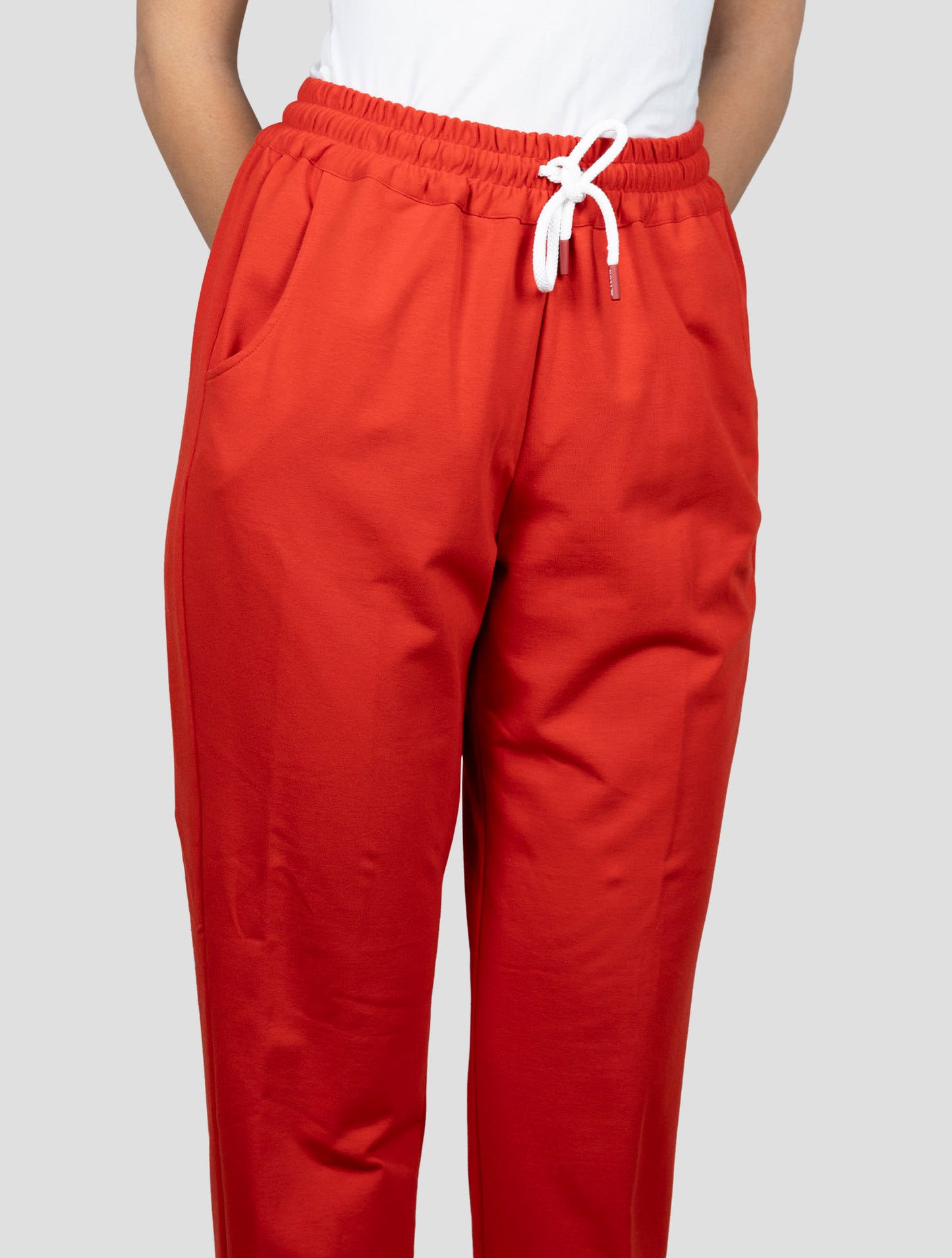Kiton Red Cotton Ea Pants
