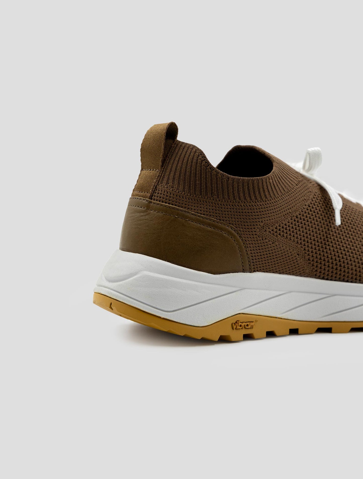 Kiton Brown Pl Pu Wool Sneakers