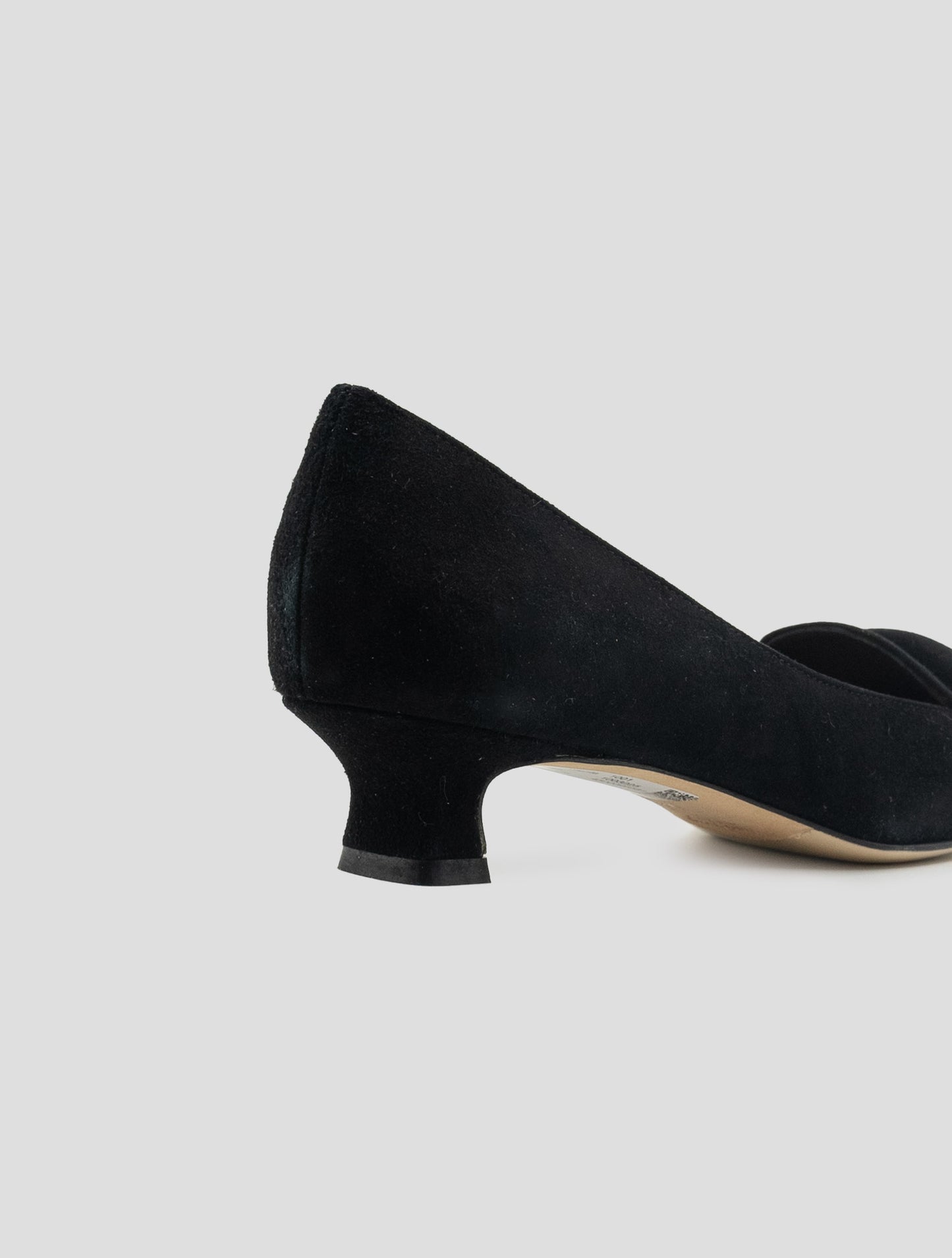 Kiton Black Leather Suede Decollete