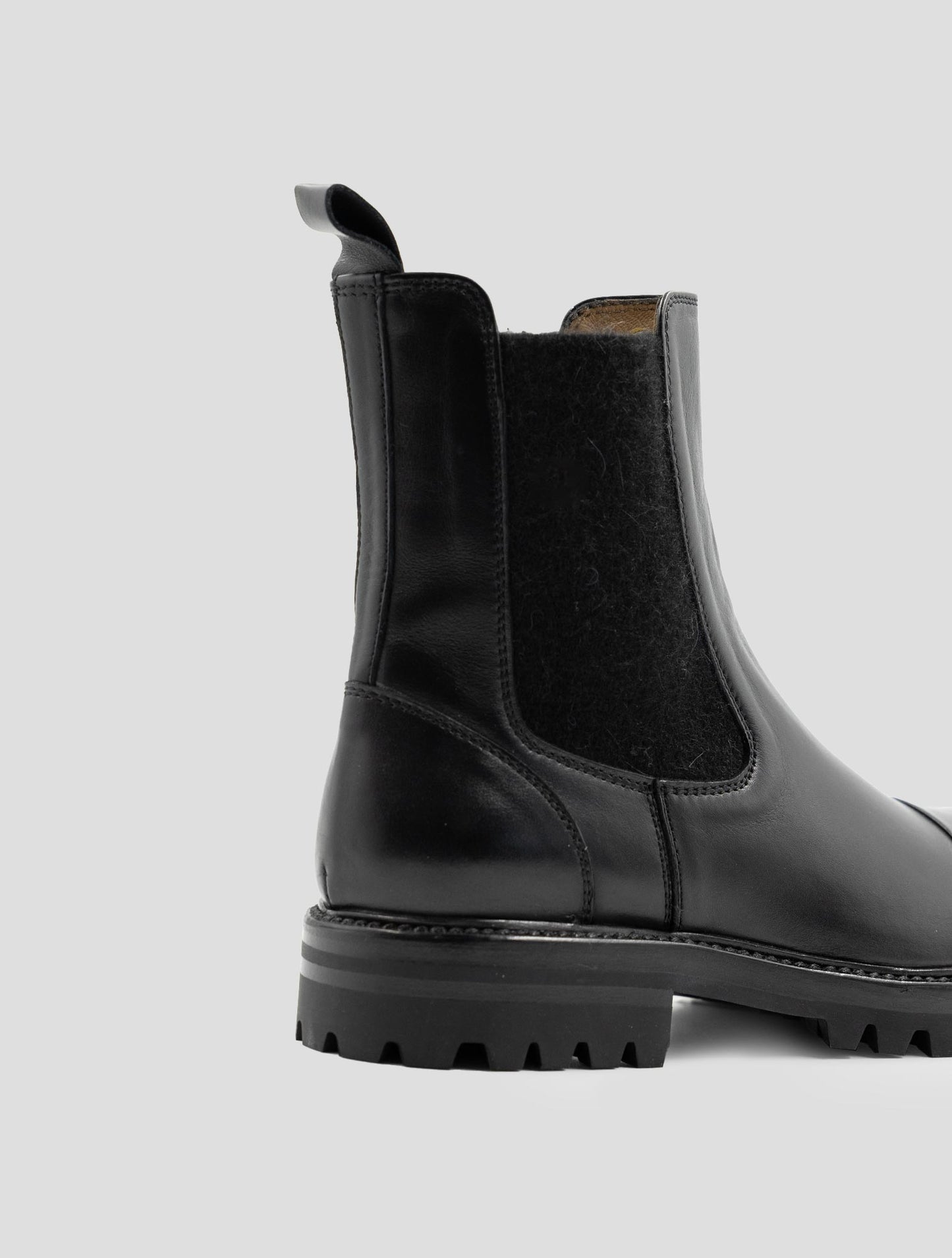 Kiton Black Leather Boots