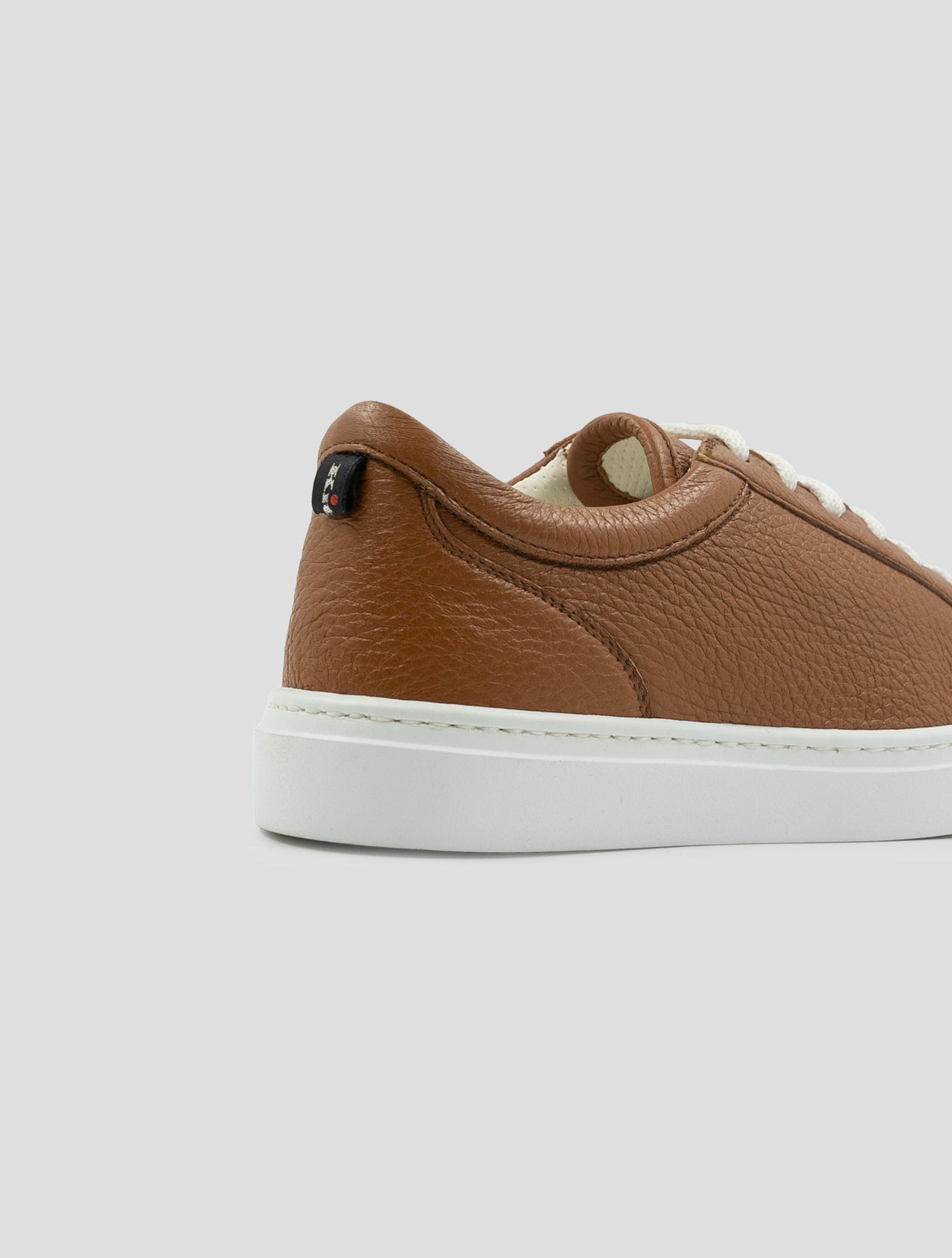 Kiton Brown Leather Sneakers