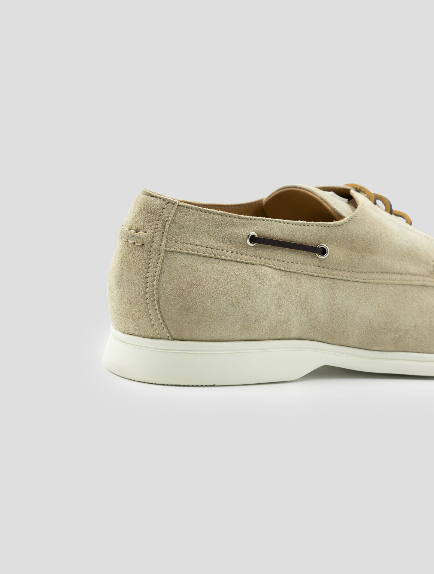 Kiton Beige Leather Suede Loafers