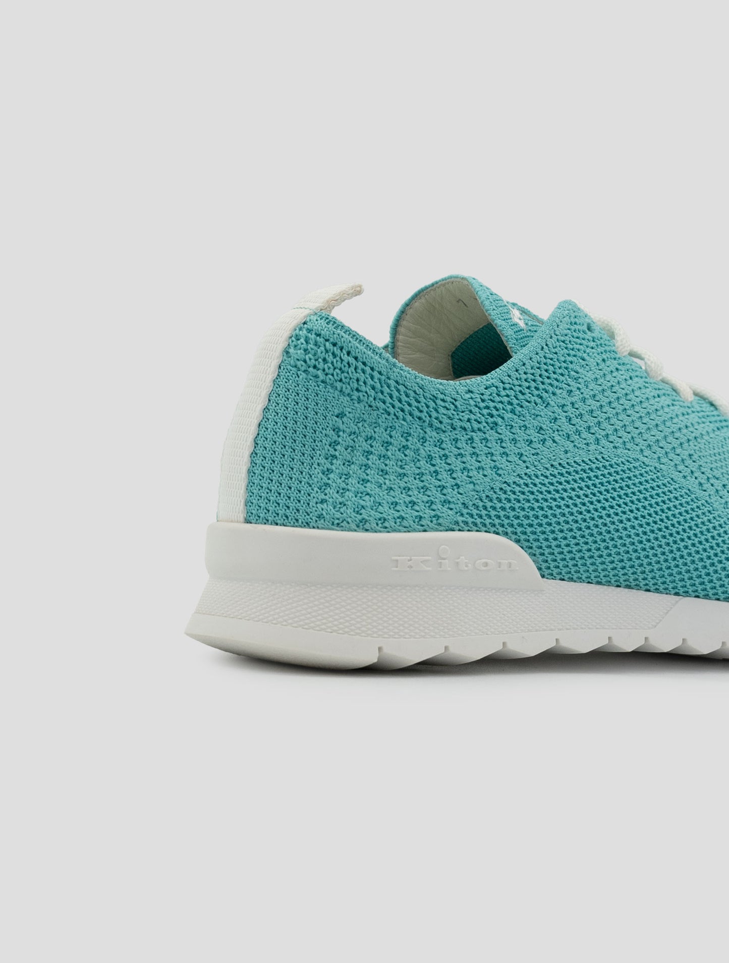 Kiton Light Green Cotton Ea Sneakers
