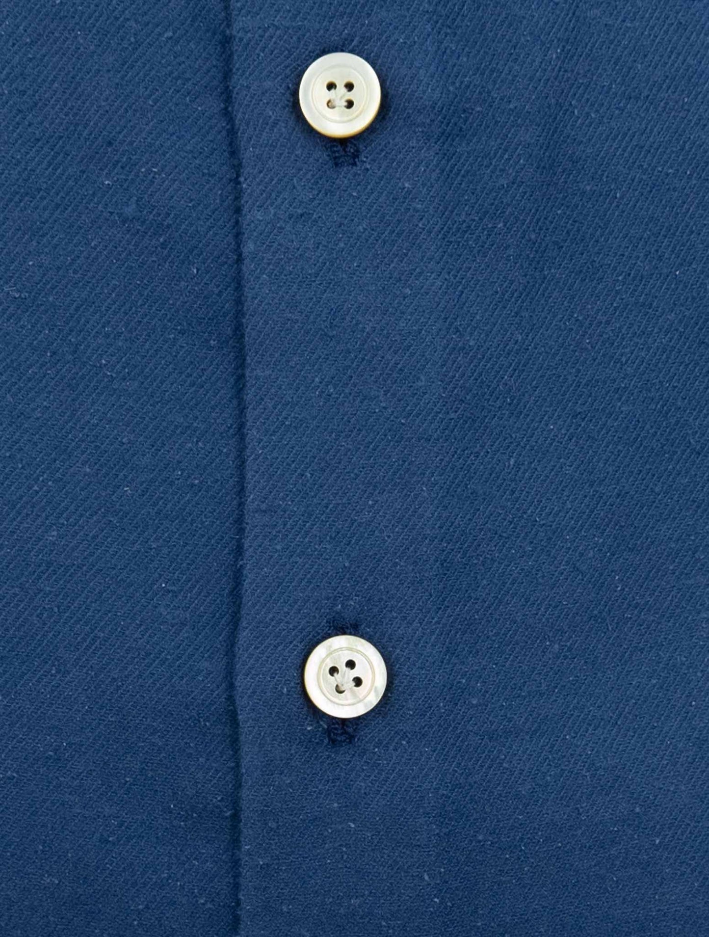 Kiton Blue Cotton Silk Shirt
