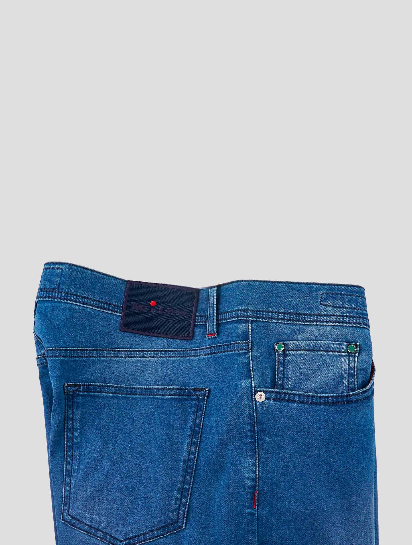Kiton Blue Cotton Ea Jeans