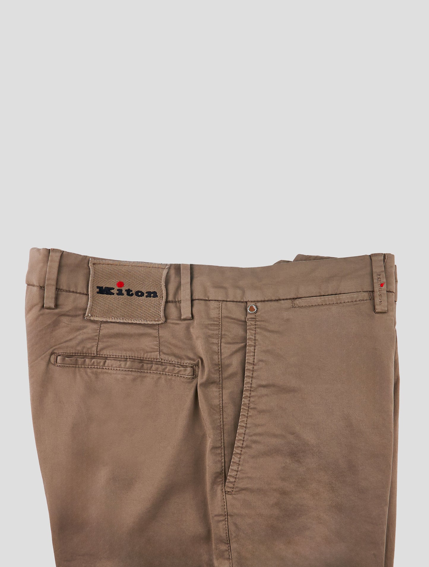 Kiton Brown Cotton Ea Pants