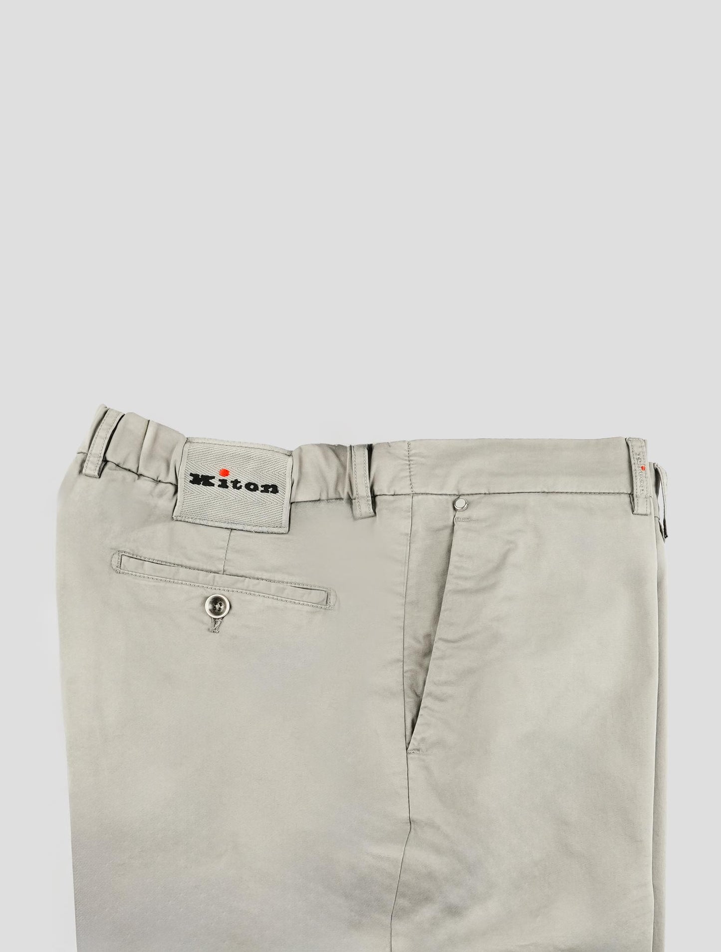 Kiton Gray Cotton Ea Pants